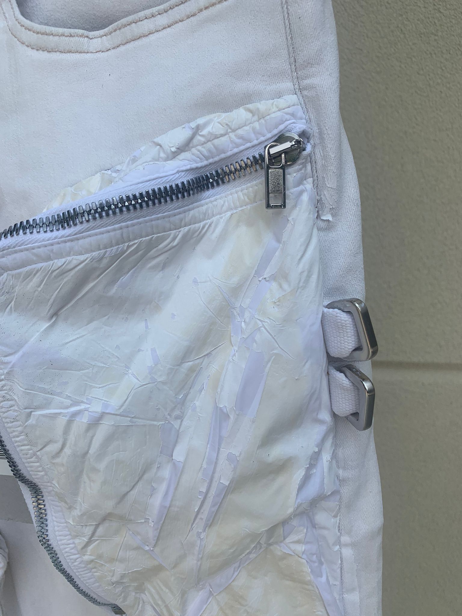Rick Owens Drkshdw Bladder Cropped Denim in Chalk White Size US 34 / EU 50 - 9 Thumbnail