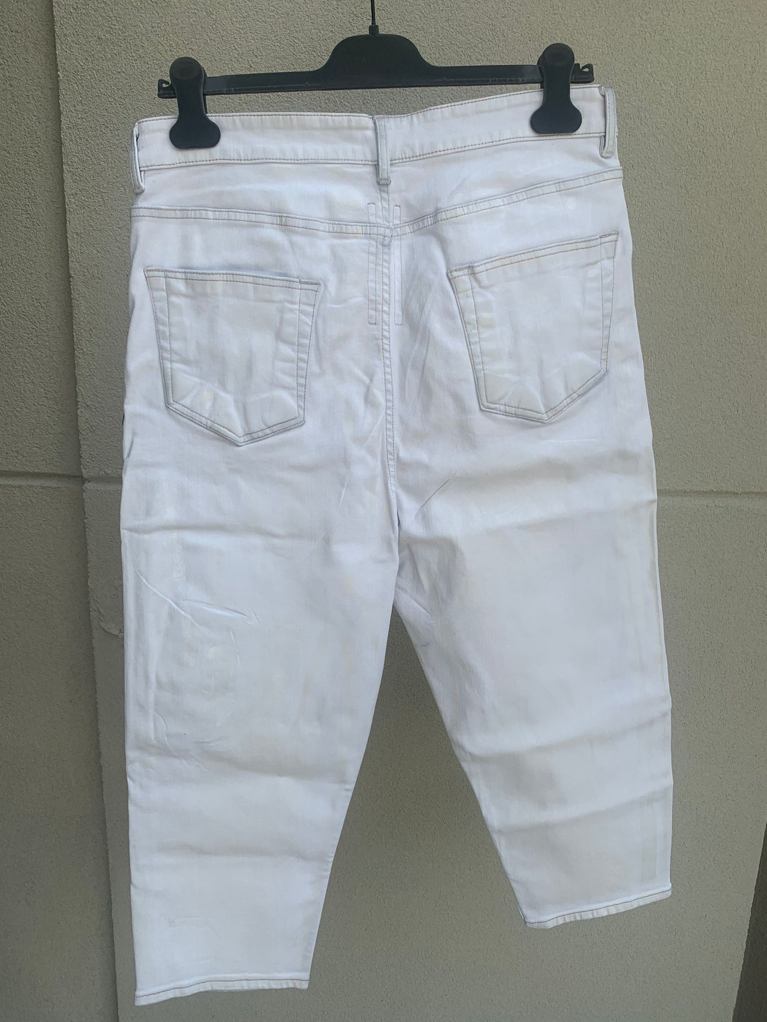 Rick Owens Drkshdw Bladder Cropped Denim in Chalk White Size US 34 / EU 50 - 15 Thumbnail