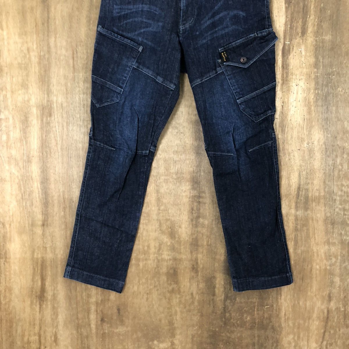 Japanese Brand DLL Burtle Dark Blue multipocket tactical cargo pants #110 Size US 30 / EU 46 - 3 Thumbnail