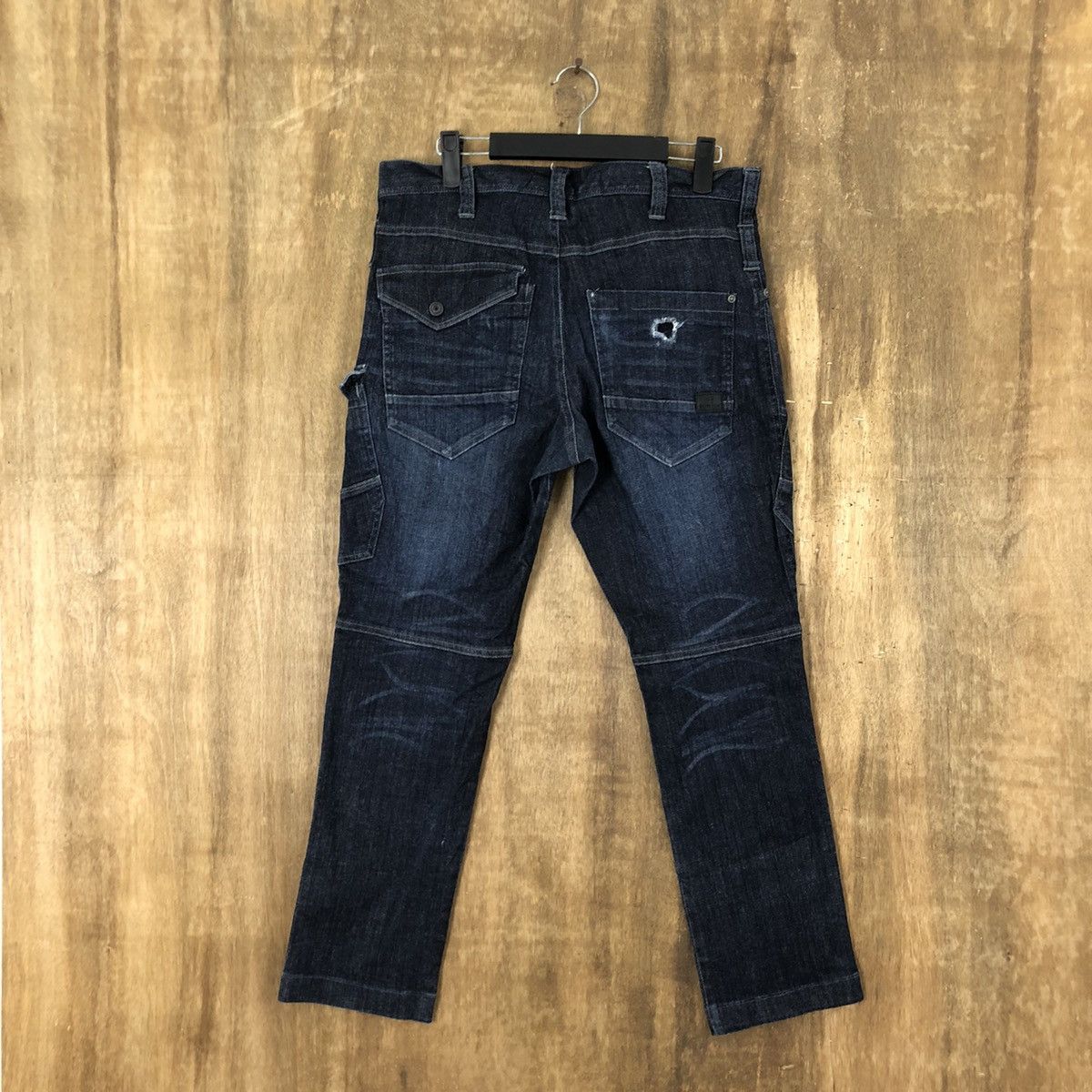 Japanese Brand DLL Burtle Dark Blue multipocket tactical cargo pants #110 Size US 30 / EU 46 - 9 Thumbnail