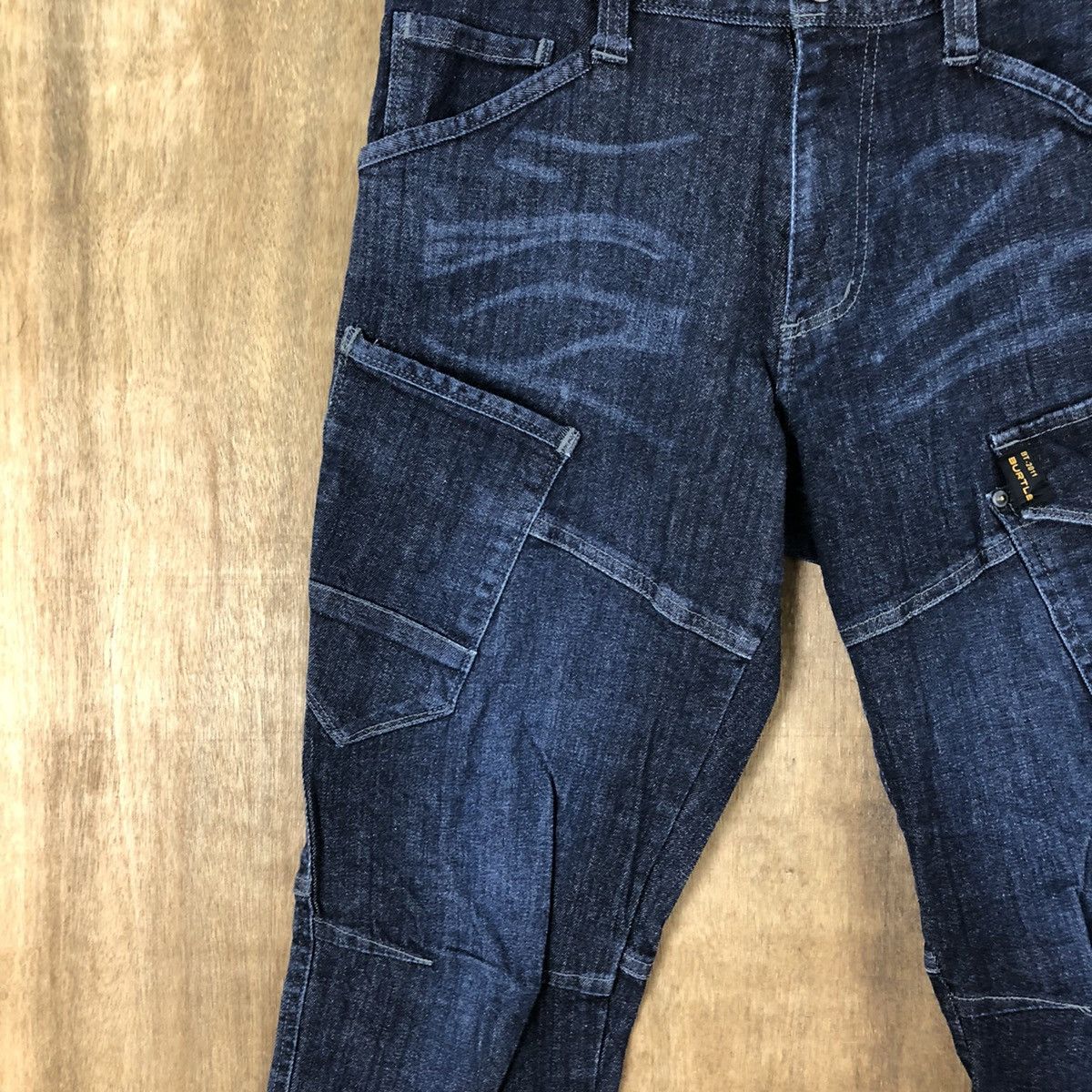 Japanese Brand DLL Burtle Dark Blue multipocket tactical cargo pants #110 Size US 30 / EU 46 - 4 Thumbnail