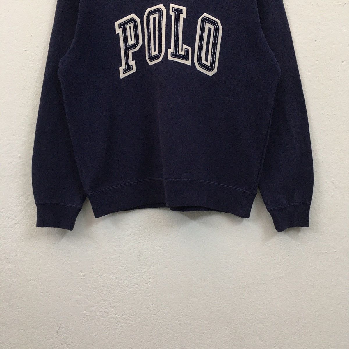 Polo Ralph Lauren × Vintage Vintage Polo Ralph Lauren Big Spellout Embroidery Sweatshir Size US M / EU 48-50 / 2 - 3 Thumbnail