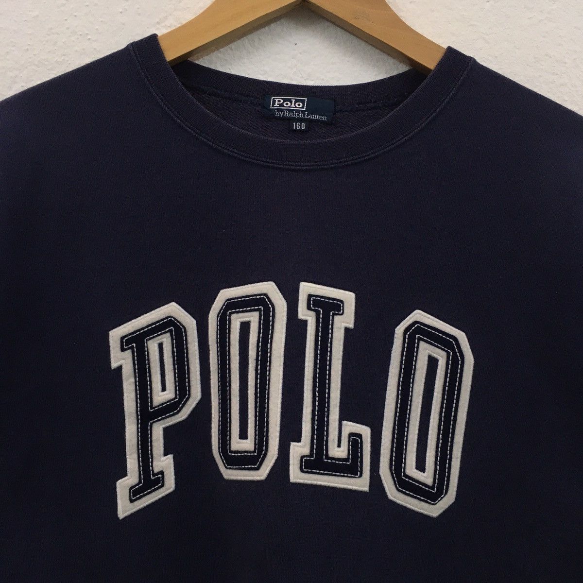 Polo Ralph Lauren × Vintage Vintage Polo Ralph Lauren Big Spellout Embroidery Sweatshir Size US M / EU 48-50 / 2 - 4 Thumbnail