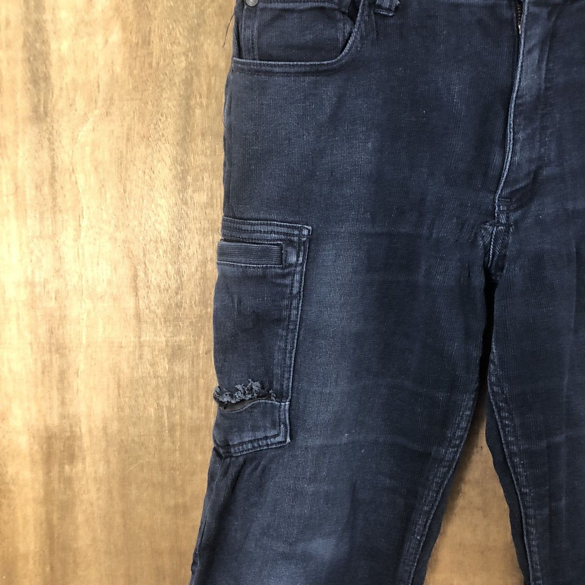 Japanese Brand Scott inc Dark blue multipocket cargo pants #6285 Size US 28 / EU 44 - 6 Thumbnail