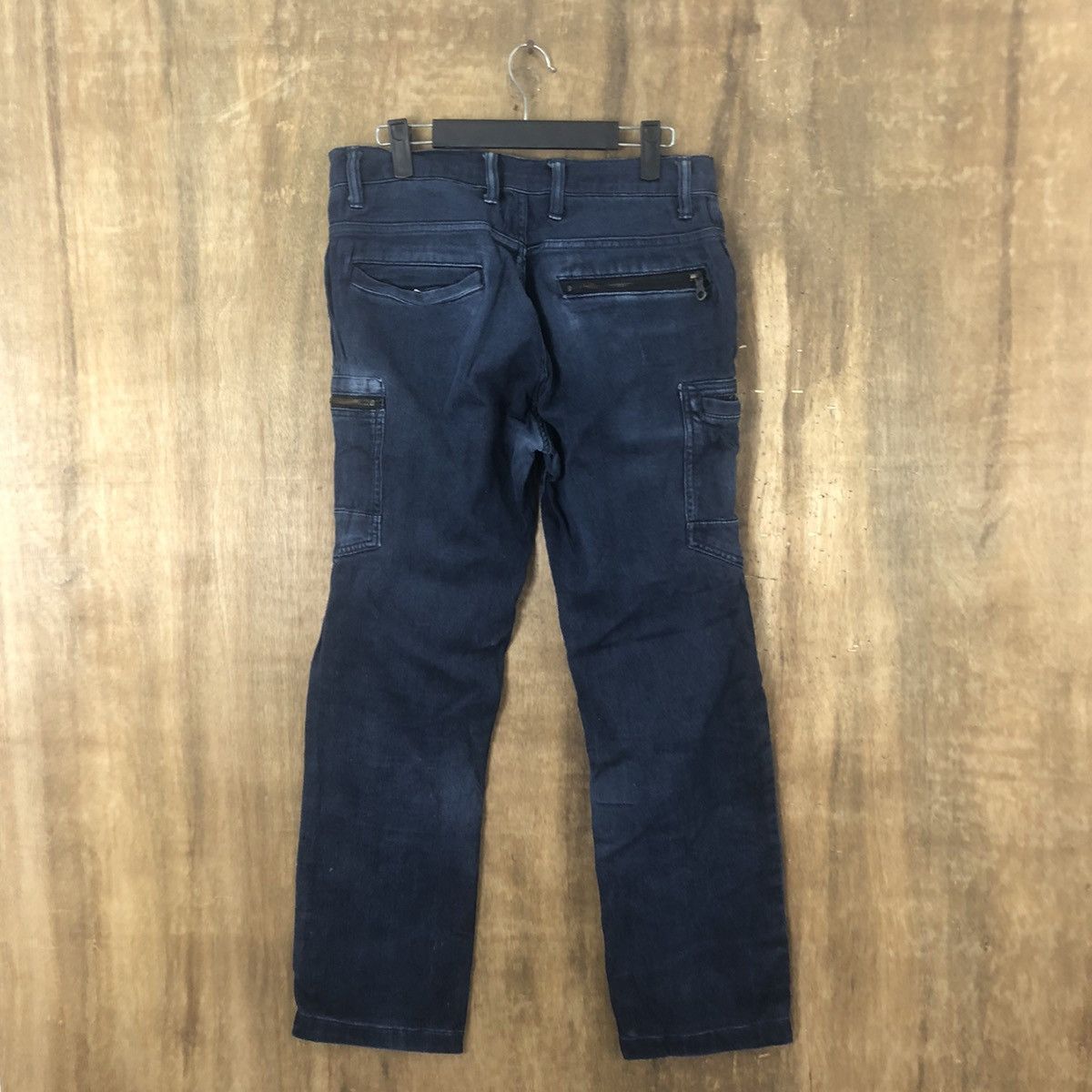 Japanese Brand Scott inc Dark blue multipocket cargo pants #6285 Size US 28 / EU 44 - 8 Thumbnail
