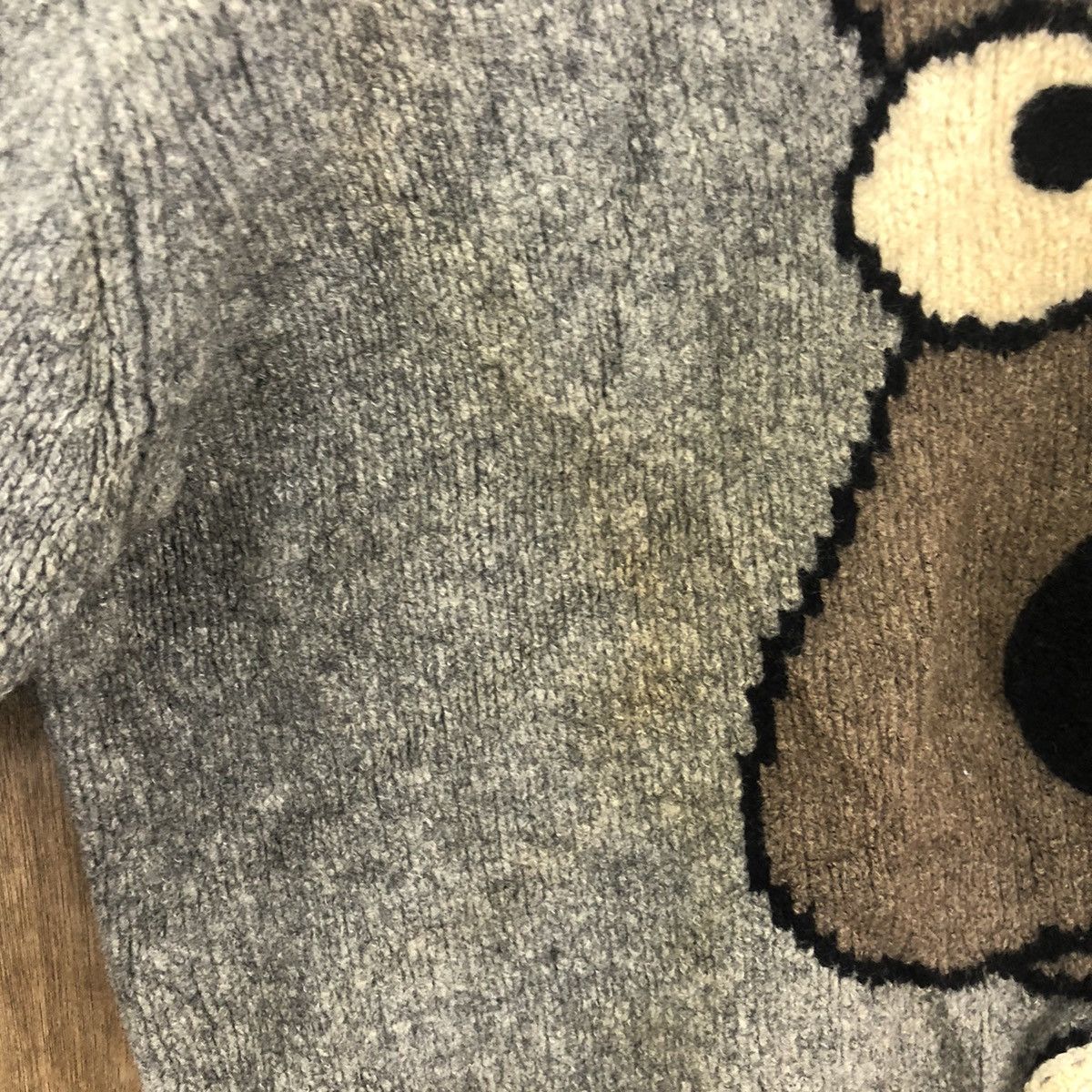 M.U. Sports Grey Cardigan Knitwear vintage #6230