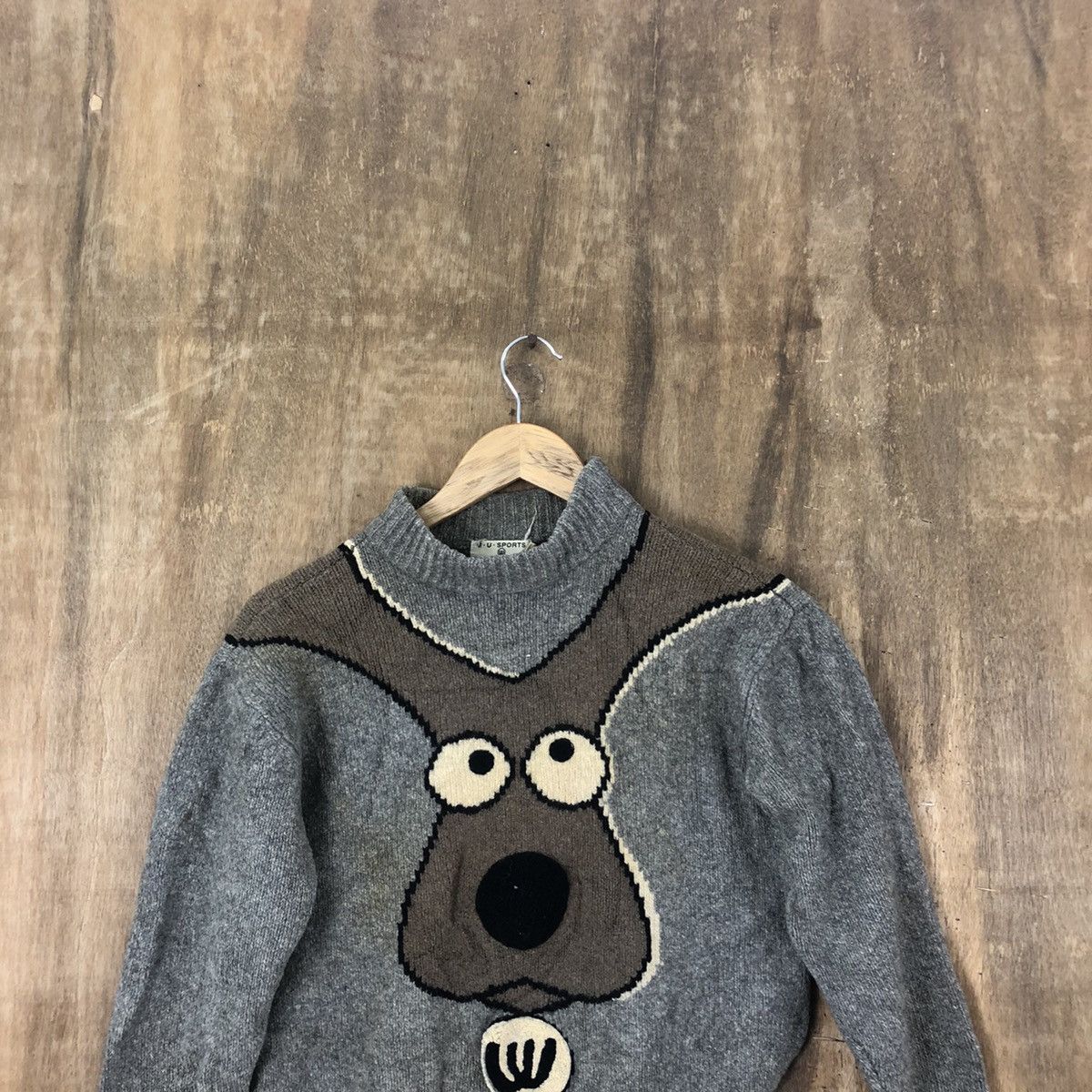 M.U. Sports Grey Cardigan Knitwear vintage #6230