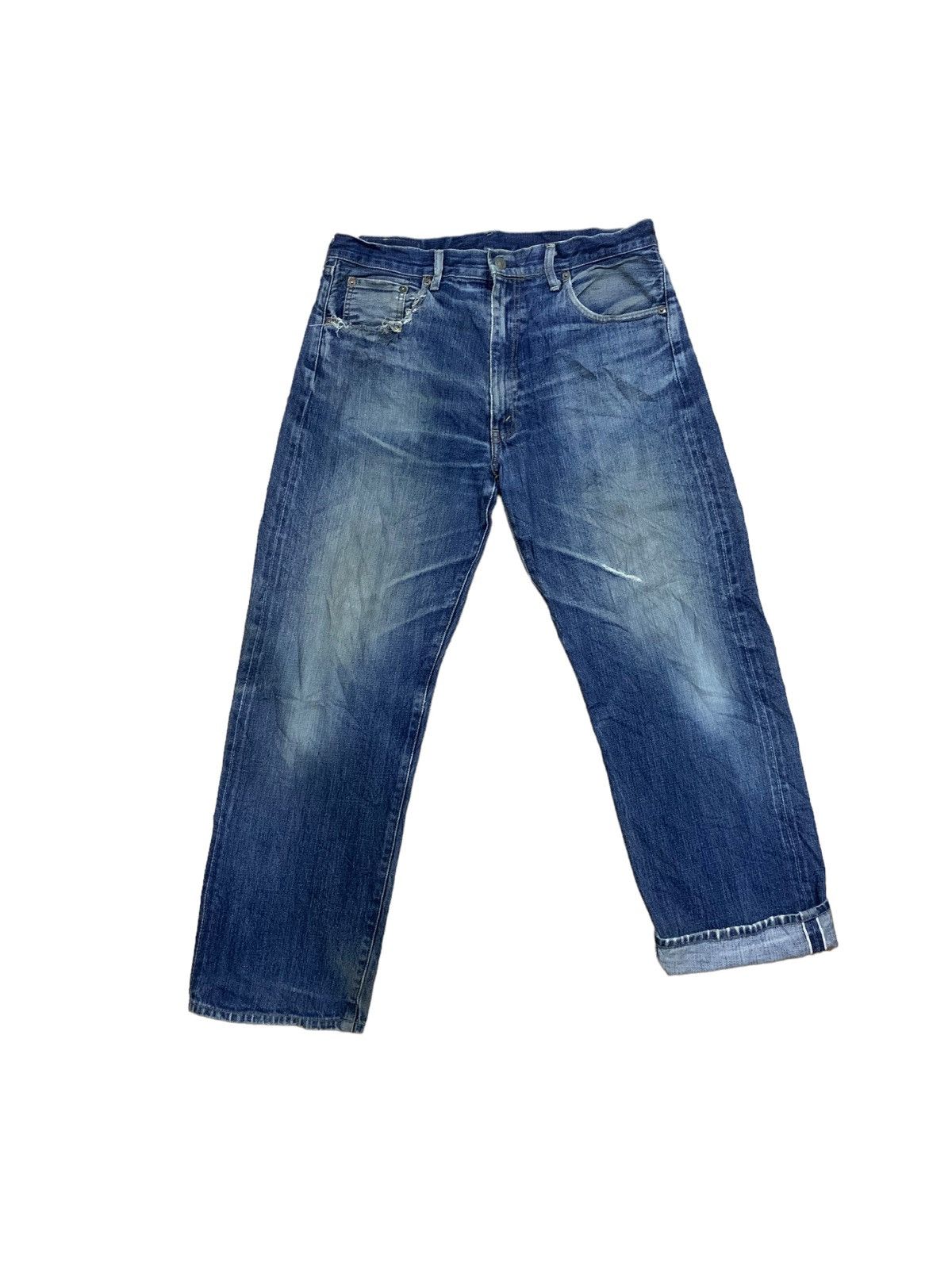Levi's × Levi's Vintage Clothing × Vintage Levis Selvedge 502 Regular Taper Big E ButtonFly Jeans Size US 36 / EU 52 - 1 Thumbnail