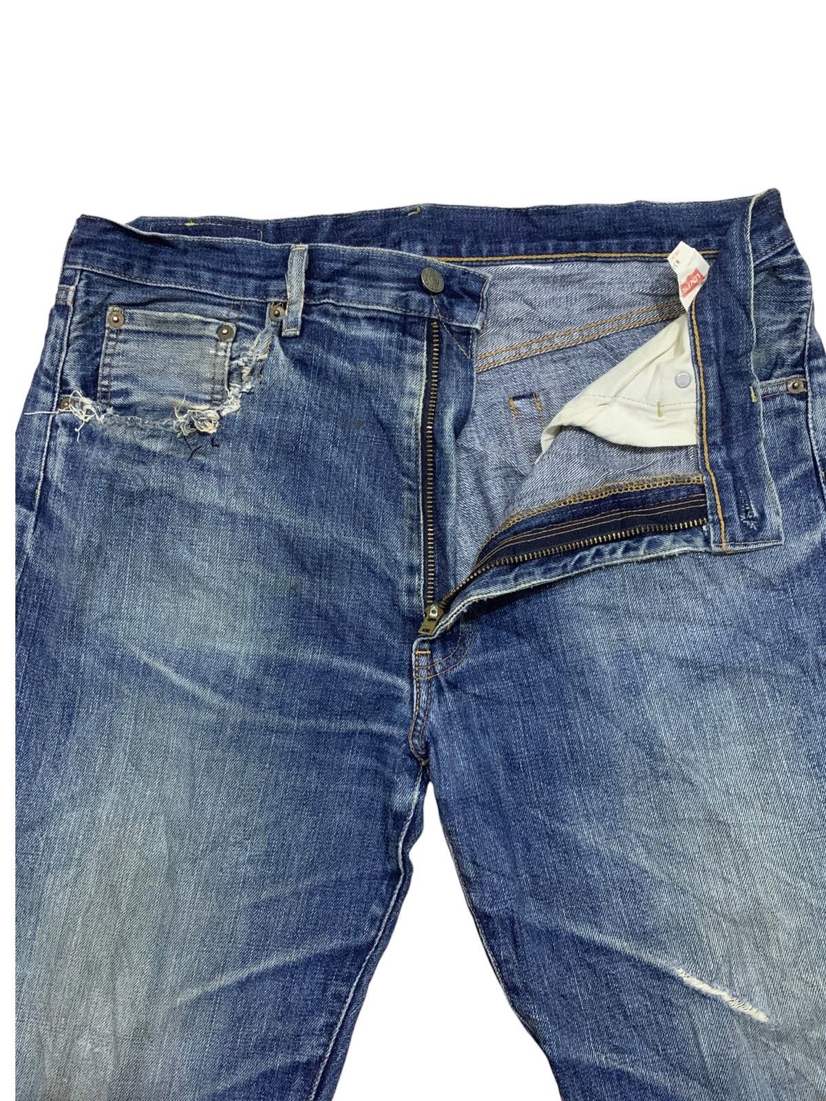 Levi's × Levi's Vintage Clothing × Vintage Levis Selvedge 502 Regular Taper Big E ButtonFly Jeans Size US 36 / EU 52 - 6 Thumbnail