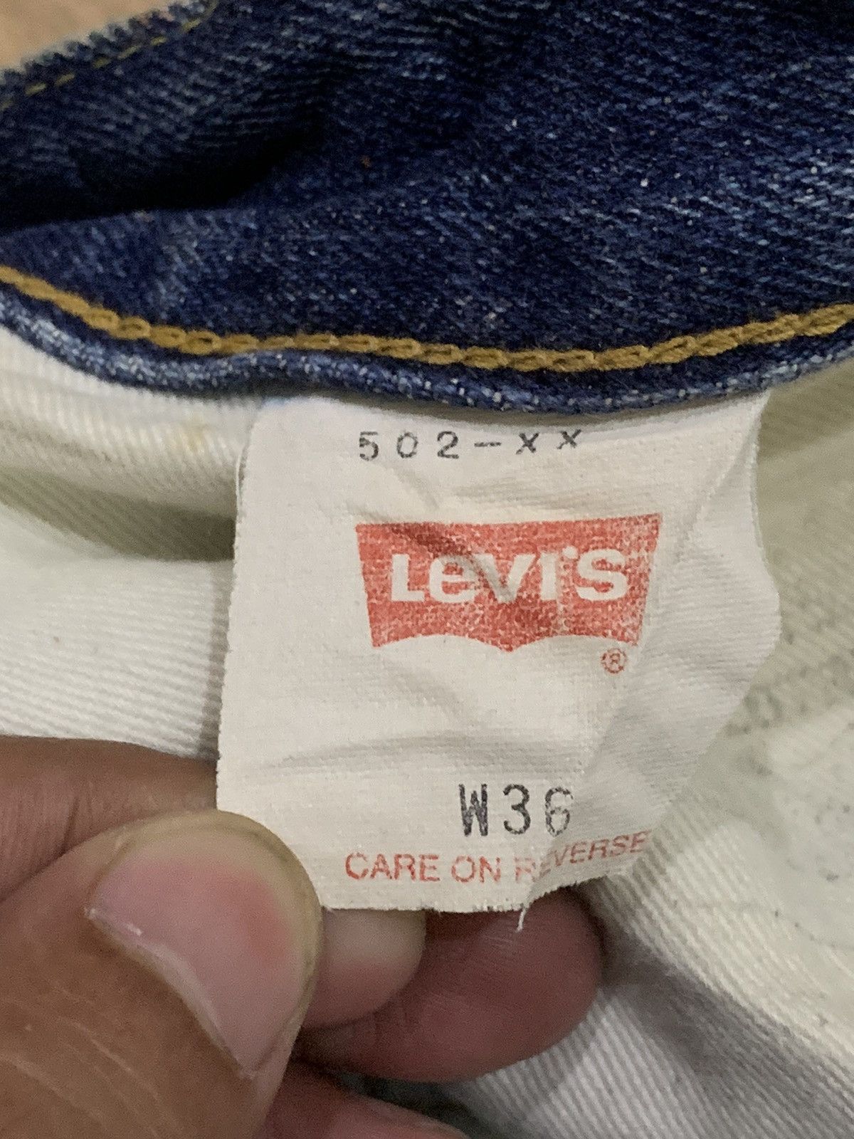 Levi's × Levi's Vintage Clothing × Vintage Levis Selvedge 502 Regular Taper Big E ButtonFly Jeans Size US 36 / EU 52 - 13 Thumbnail
