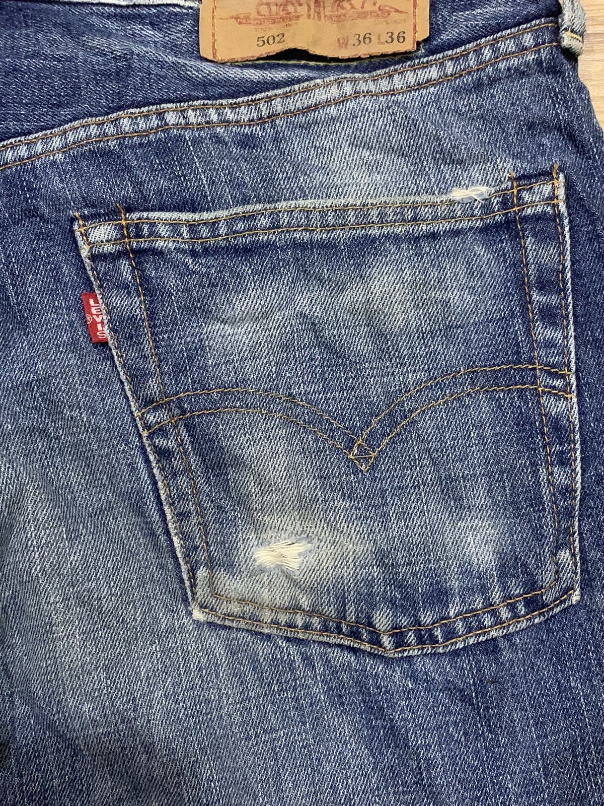 Levi's × Levi's Vintage Clothing × Vintage Levis Selvedge 502 Regular Taper Big E ButtonFly Jeans Size US 36 / EU 52 - 11 Thumbnail