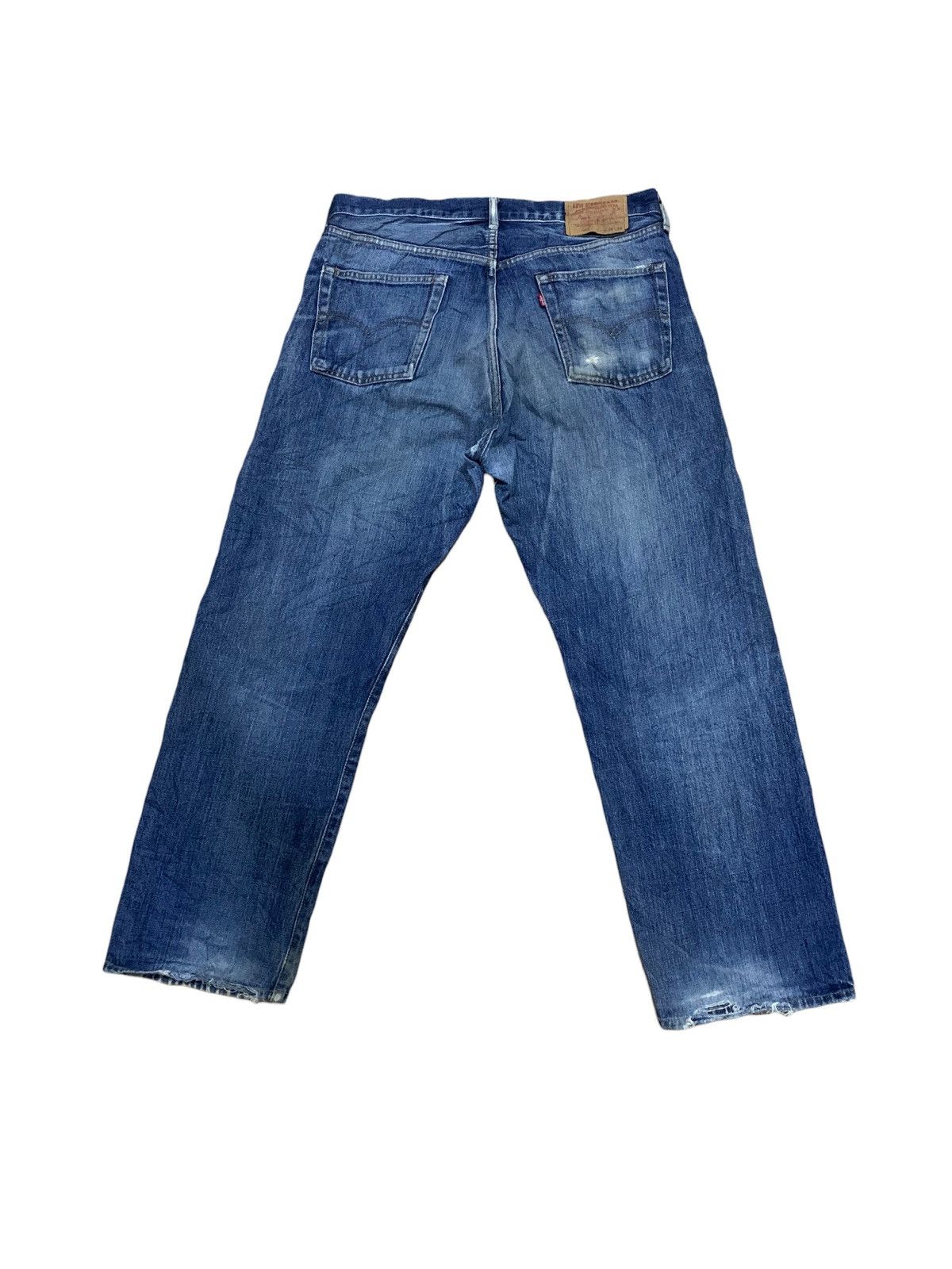 Levi's × Levi's Vintage Clothing × Vintage Levis Selvedge 502 Regular Taper Big E ButtonFly Jeans Size US 36 / EU 52 - 2 Thumbnail