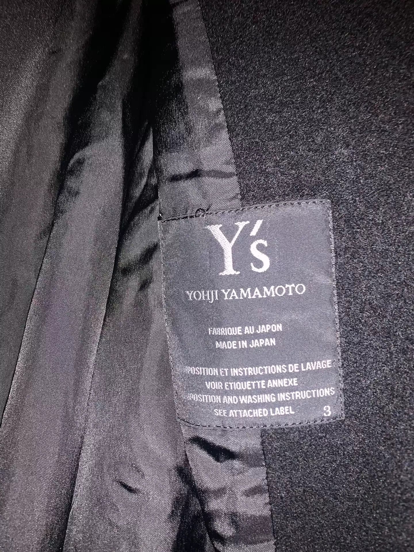Yohji Yamamoto Yohji Yamamoto Wool Coat Stand Collar Size US L / EU 52-54 / 3 - 4 Thumbnail