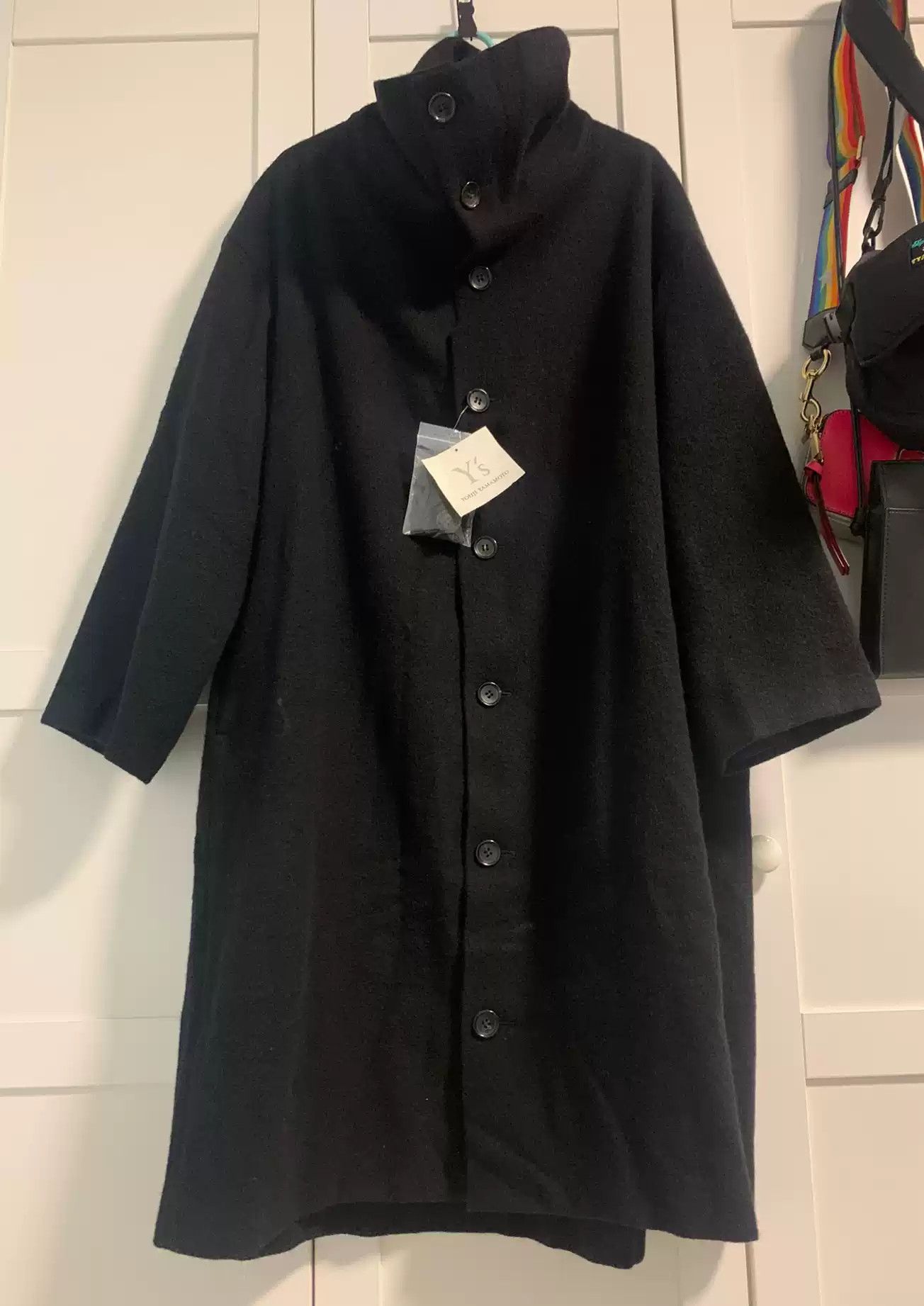 Yohji Yamamoto Wool Coat Stand Collar