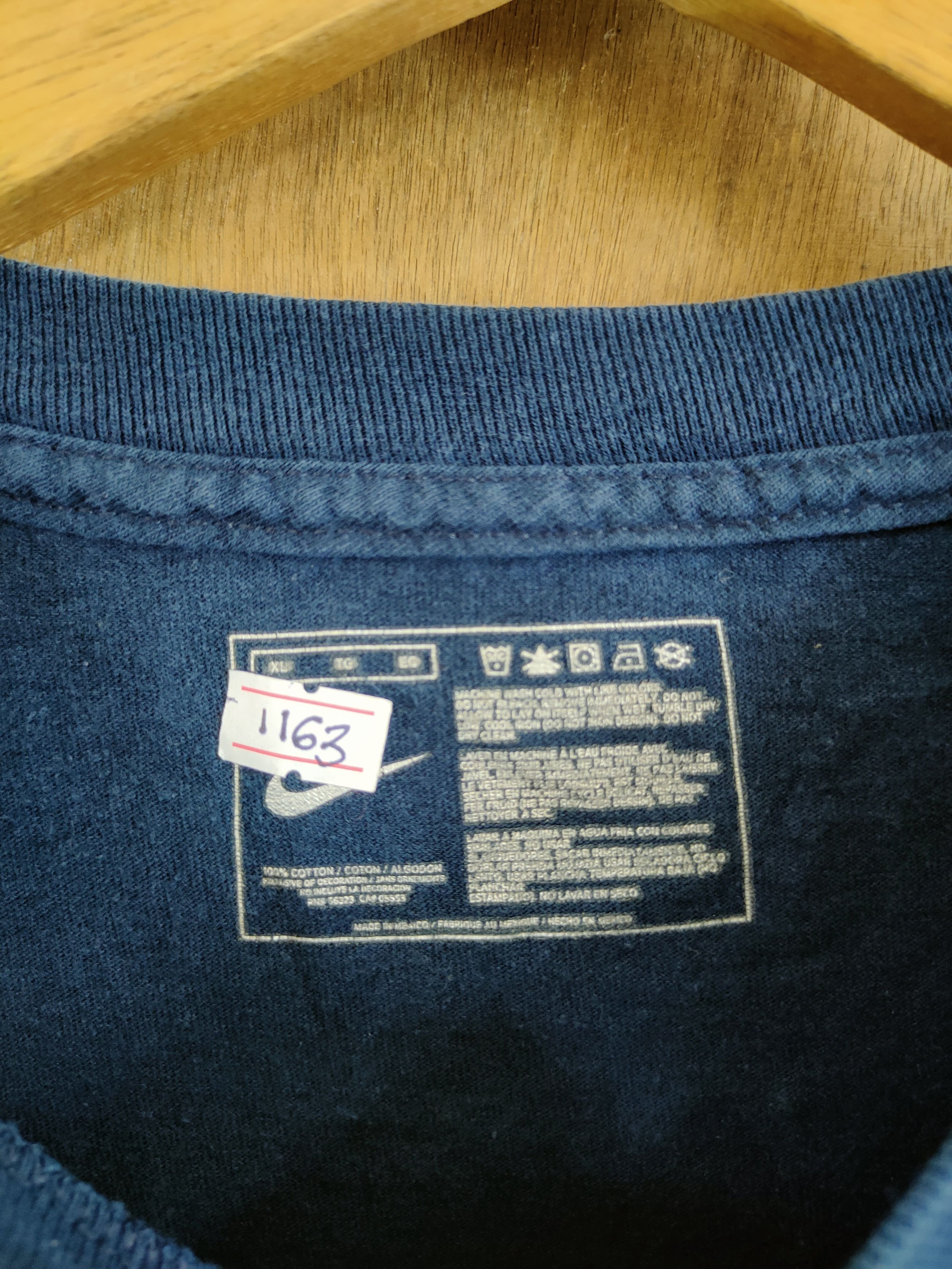 Nike DLL Nike blue black tee tshirt #1163 Size US XL / EU 56 / 4 - 4 Thumbnail