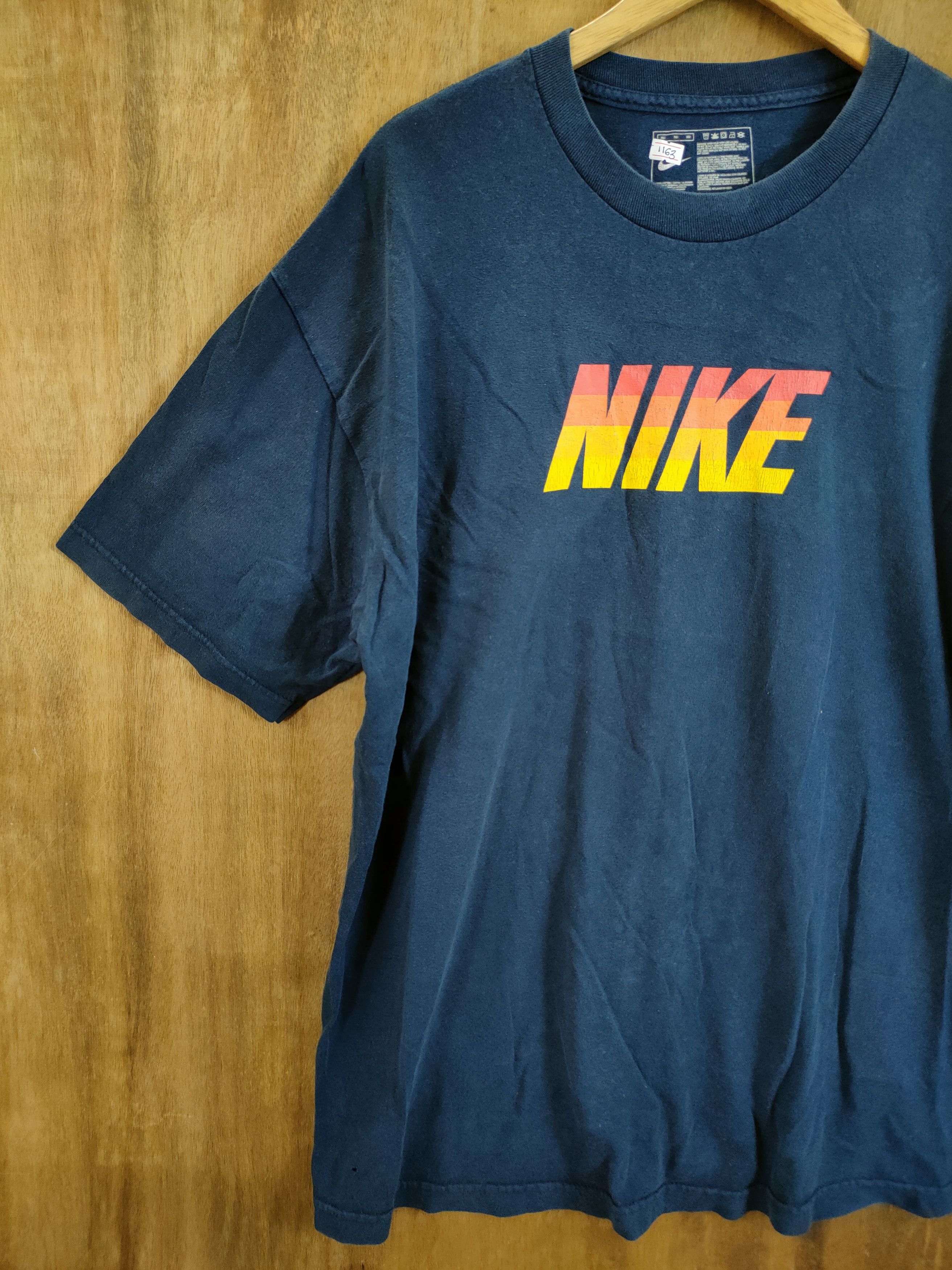 Nike DLL Nike blue black tee tshirt #1163 Size US XL / EU 56 / 4 - 2 Thumbnail