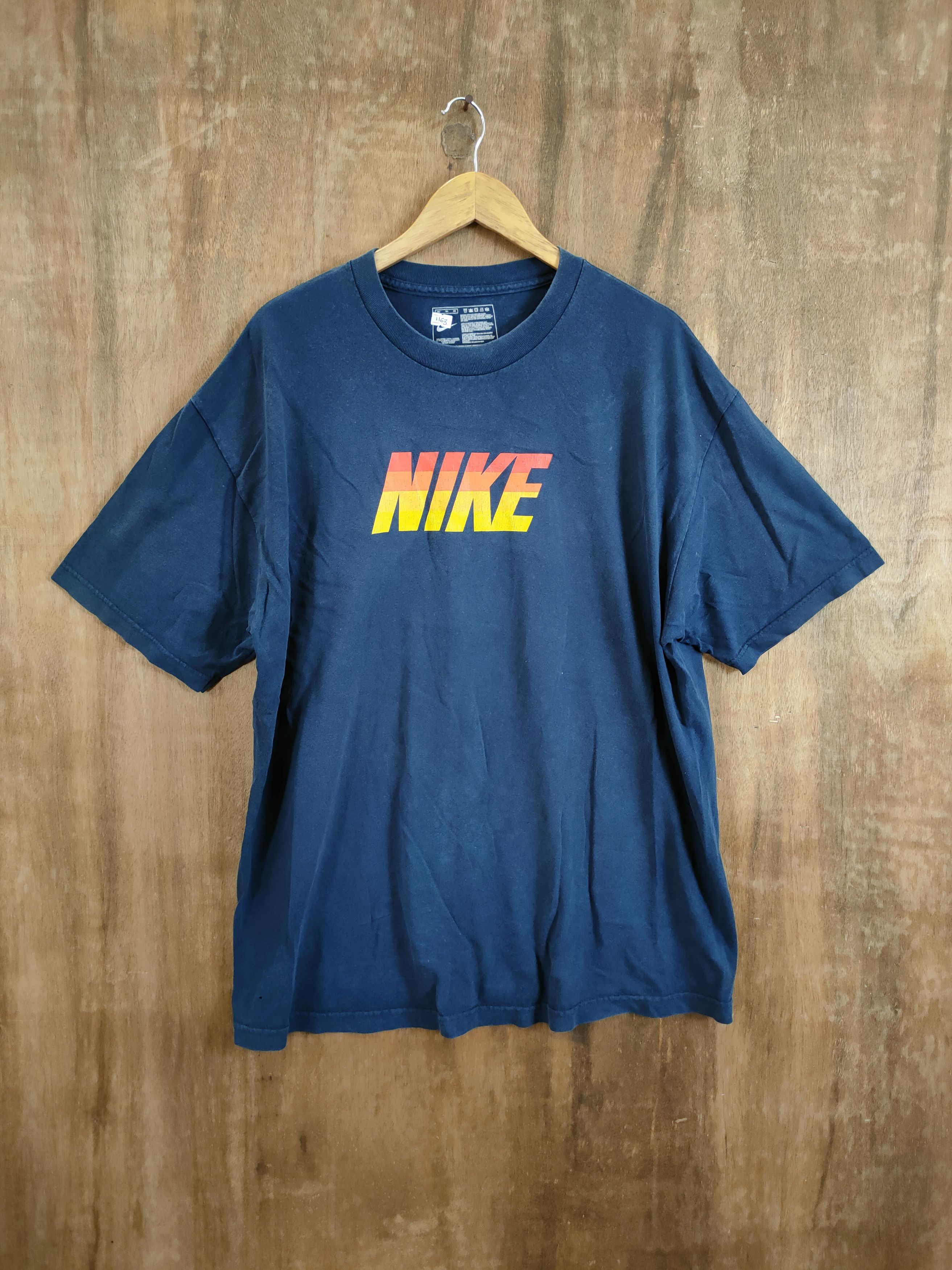 Nike DLL Nike blue black tee tshirt #1163 Size US XL / EU 56 / 4 - 1 Thumbnail