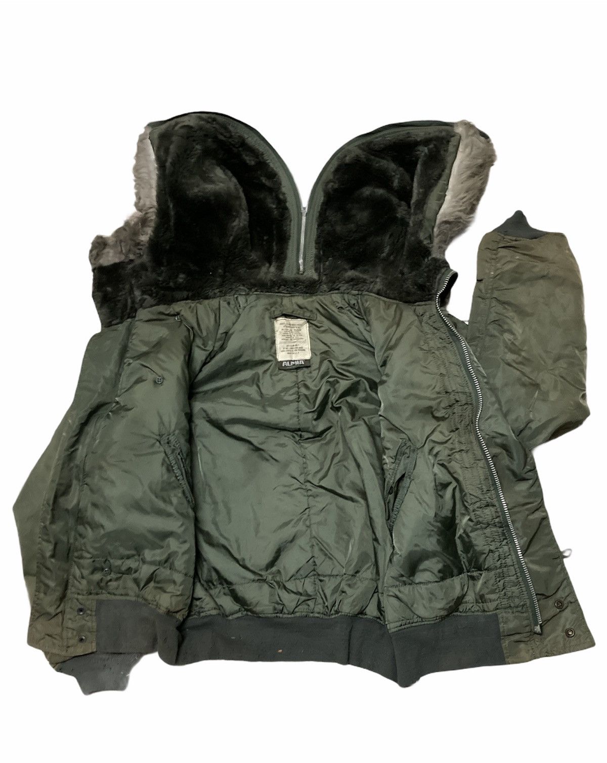 Alpha Industries Alpha Flying Man’s Heavy Attached Hooded N-2B Jacket Size US XL / EU 56 / 4 - 4 Thumbnail