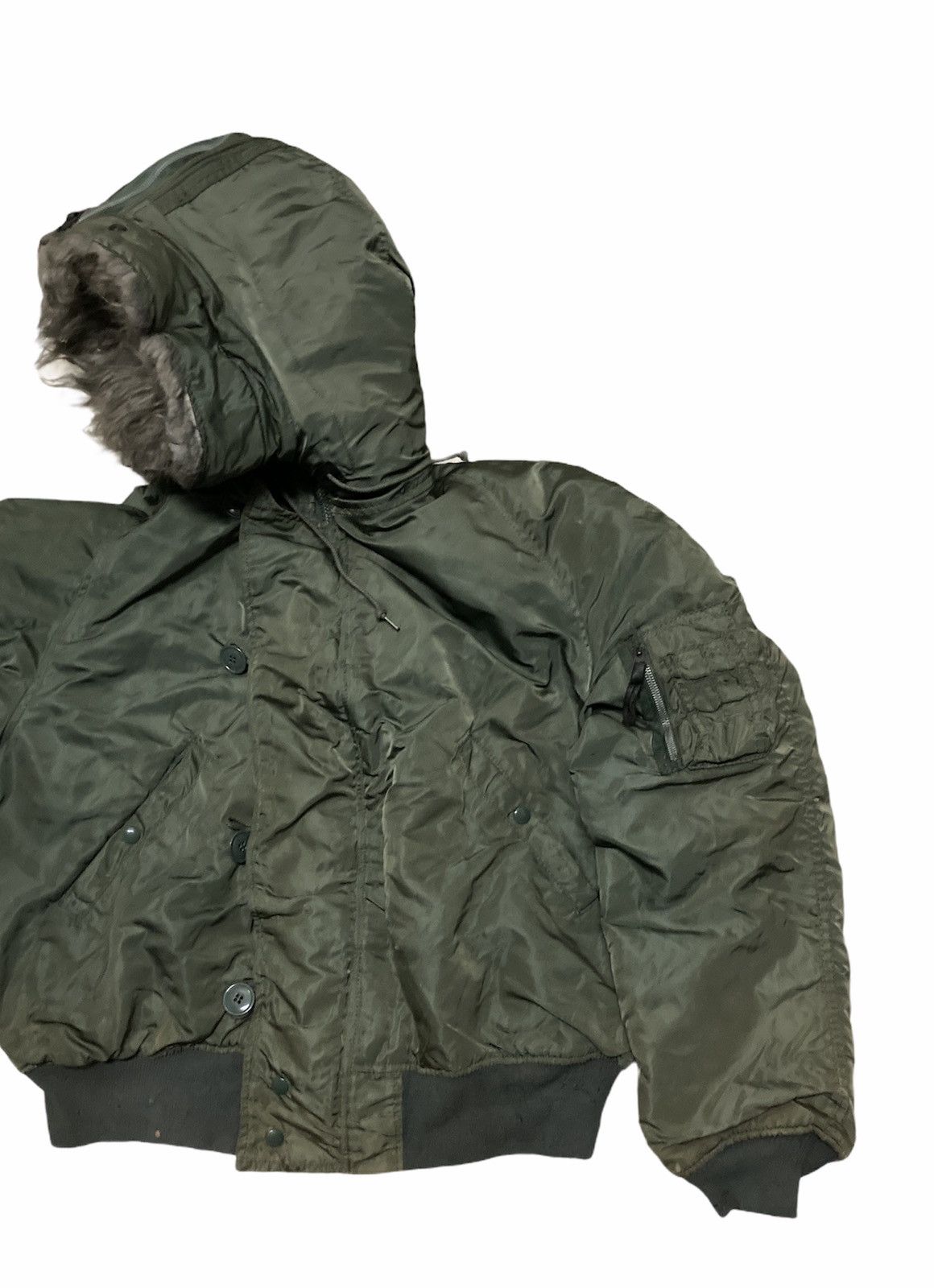 Alpha Industries Alpha Flying Man’s Heavy Attached Hooded N-2B Jacket Size US XL / EU 56 / 4 - 2 Thumbnail