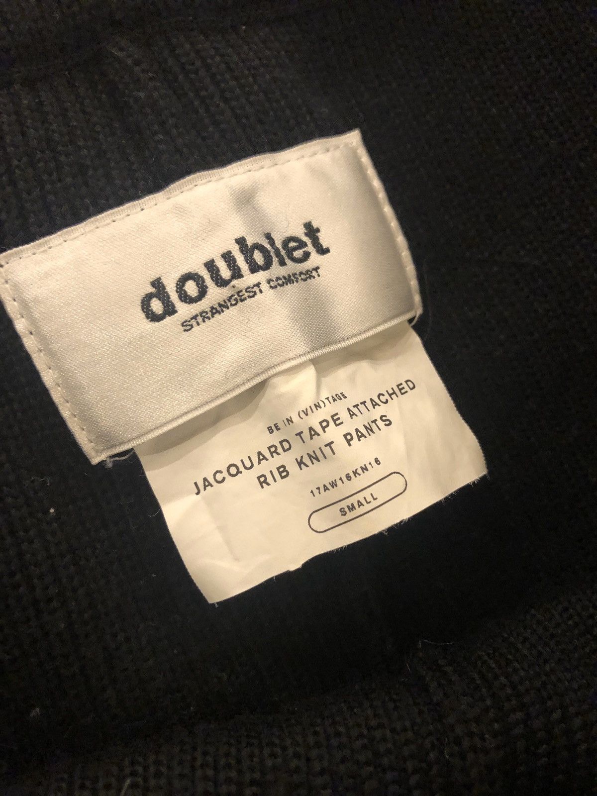 Doublet Doublet Jacquard Tape “Knit” Cropped Pants Size US 30 / EU 46 - 8 Thumbnail