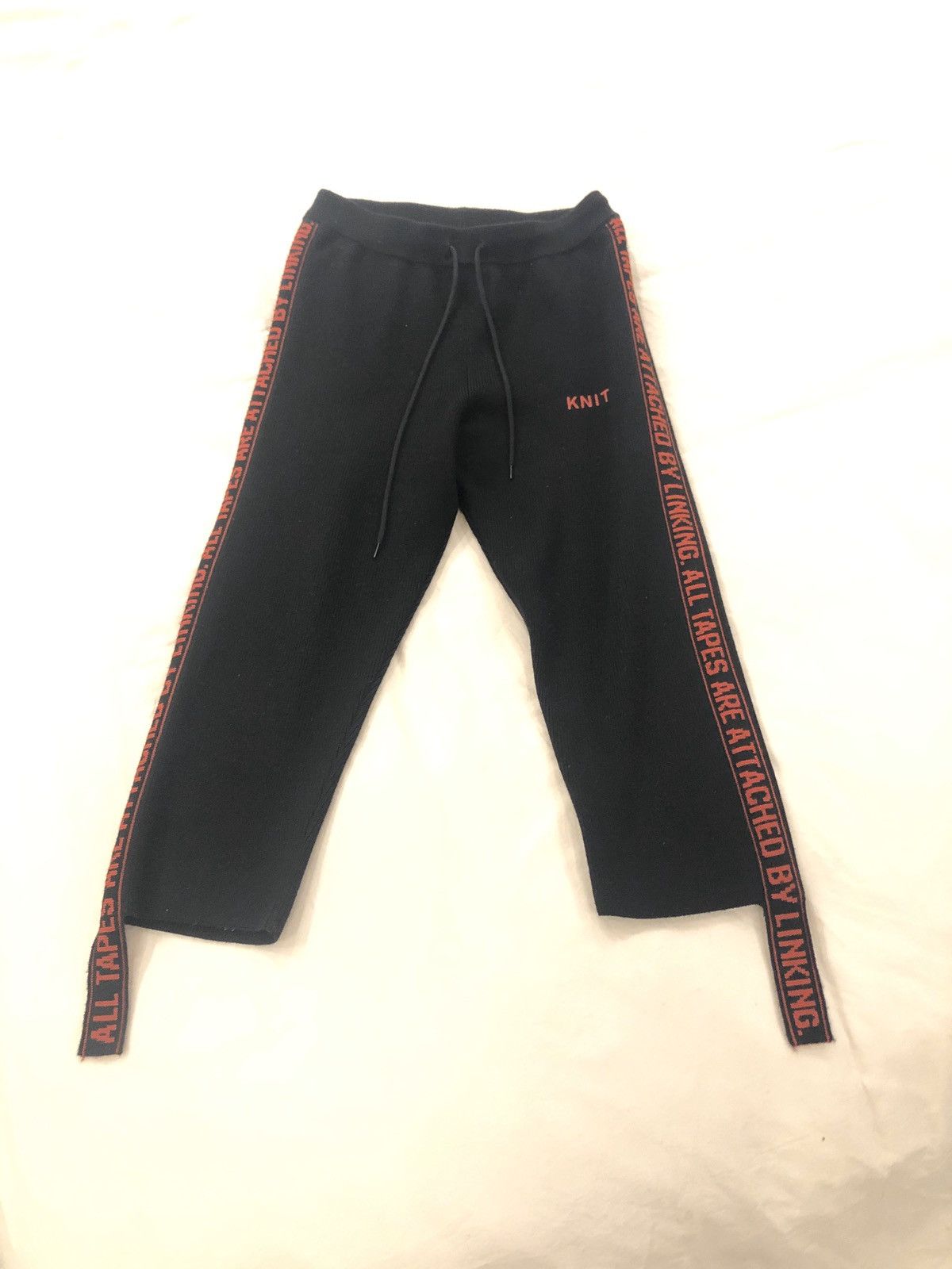 Doublet Doublet Jacquard Tape “Knit” Cropped Pants Size US 30 / EU 46 - 2 Thumbnail