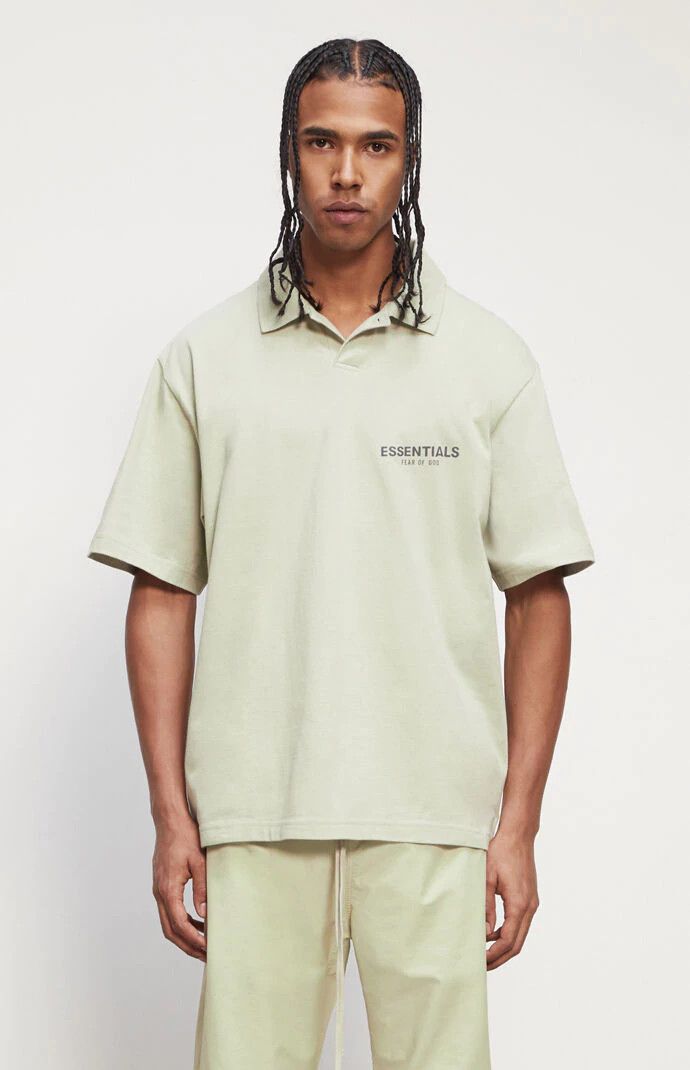 Fear of God Fear Of God Essentials Sage Polo Shirt medium Size US M / EU 48-50 / 2 - 2 Thumbnail