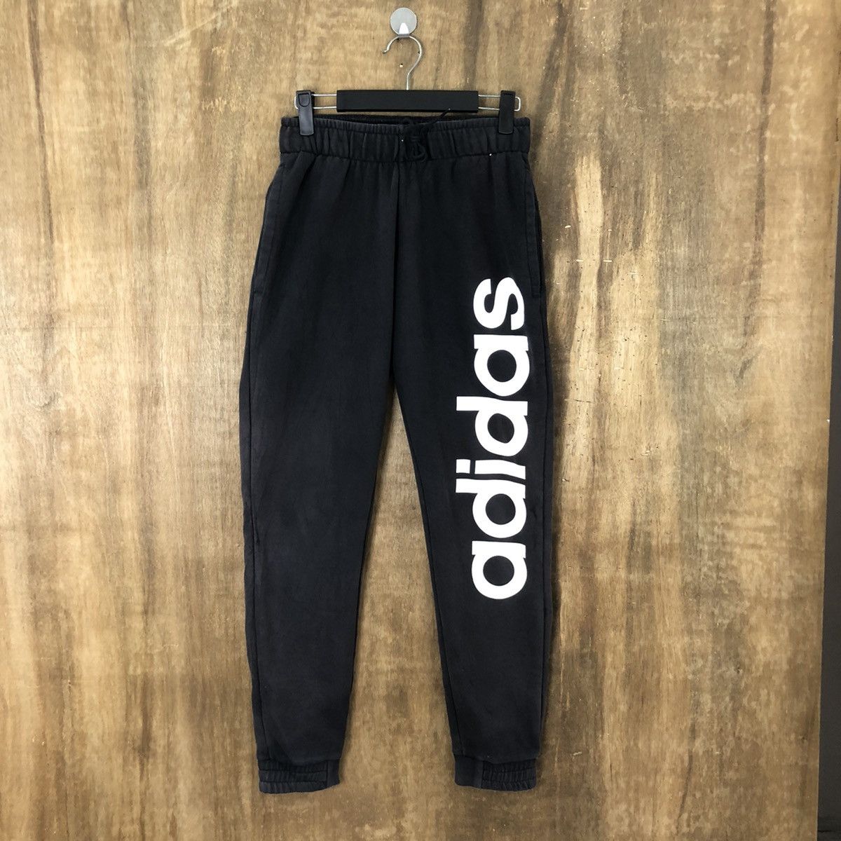 Adidas Adidas Black Joggers pants #6186 Size US 27 - 1 Thumbnail