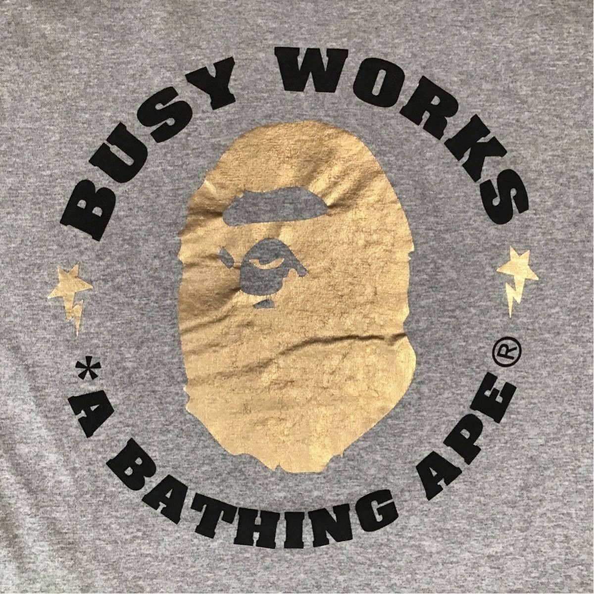 Bape ✨Gold foil✨ APE HEAD T-shirt gray BAPE a bathing ape Size US S / EU 44-46 / 1 - 2 Thumbnail