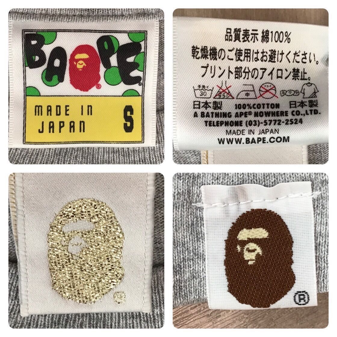 Bape ✨Gold foil✨ APE HEAD T-shirt gray BAPE a bathing ape Size US S / EU 44-46 / 1 - 6 Thumbnail