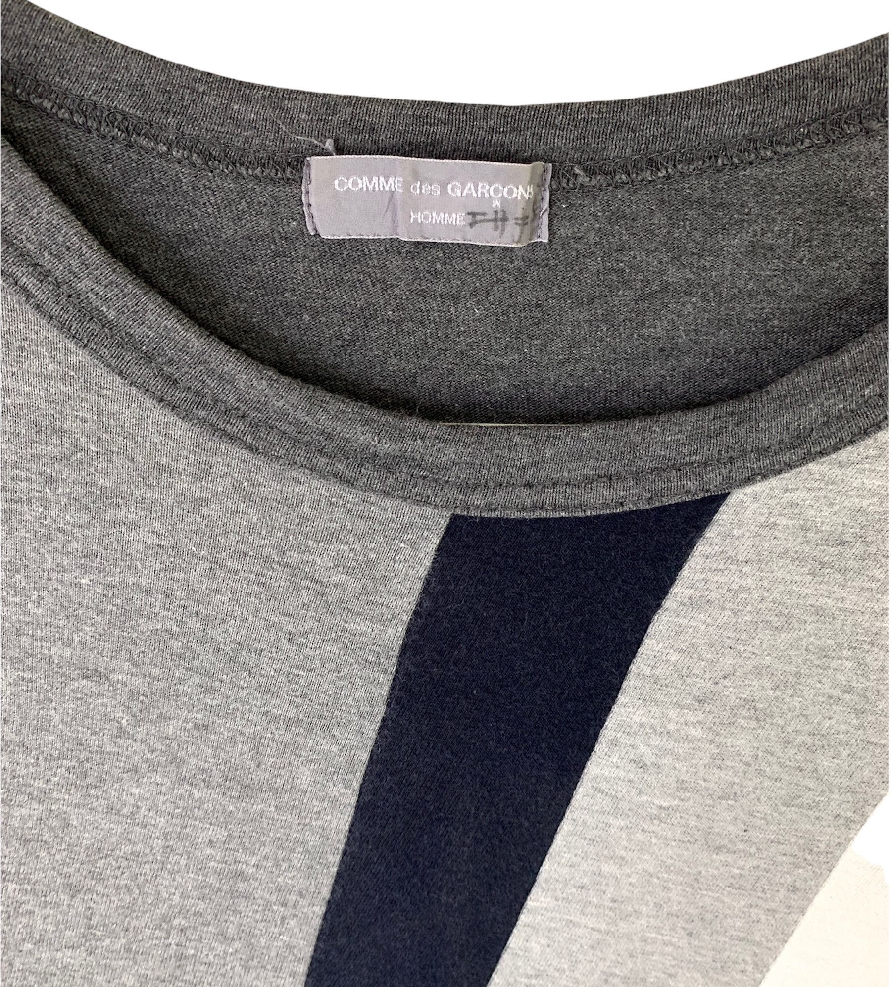 Comme des Garcons Homme × Designer × Japanese Brand Comme des garcons homme split tshirt Size US L / EU 52-54 / 3 - 6 Thumbnail