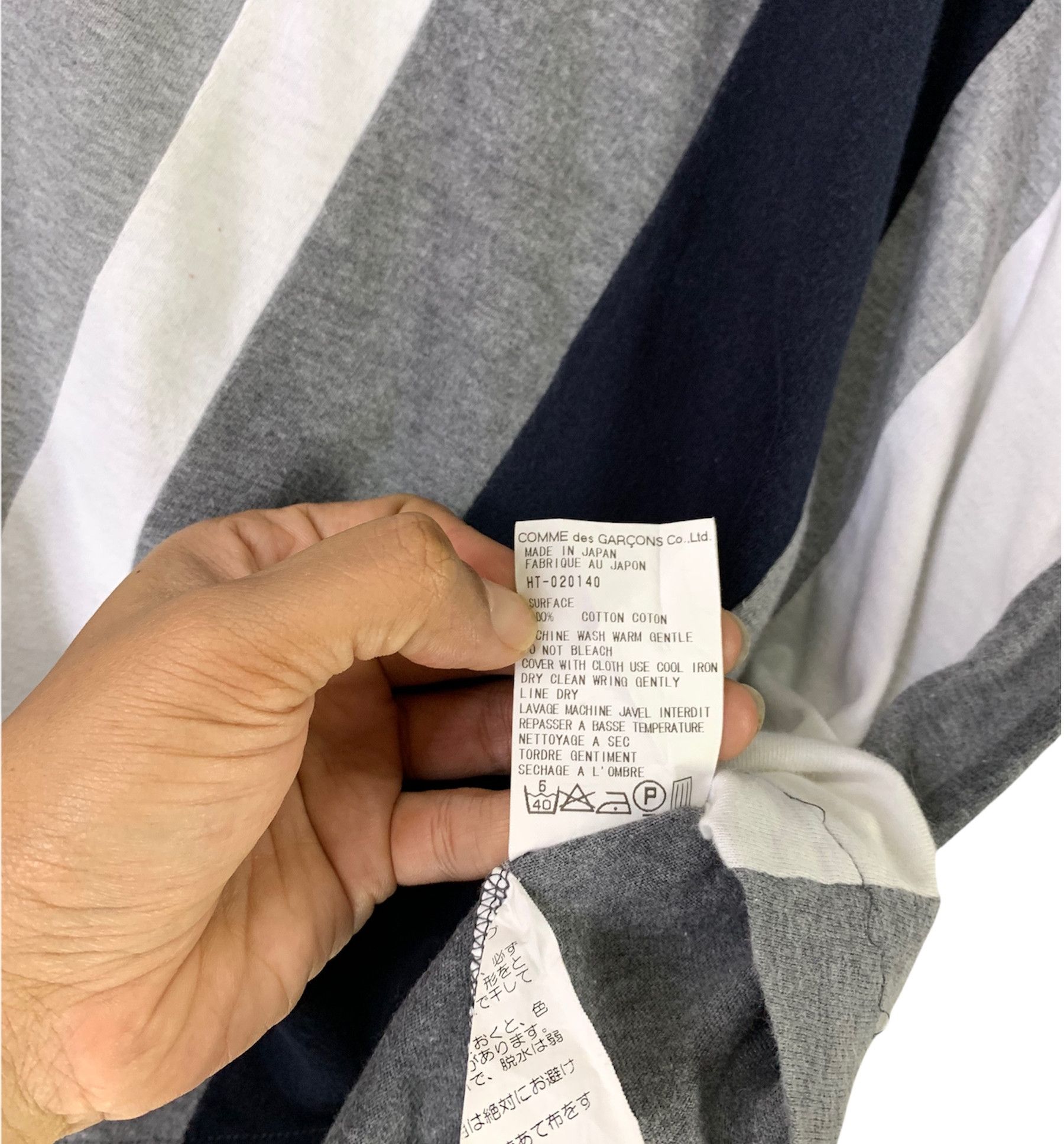 Comme des Garcons Homme × Designer × Japanese Brand Comme des garcons homme split tshirt Size US L / EU 52-54 / 3 - 7 Thumbnail