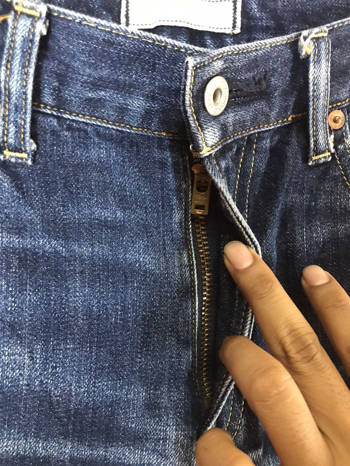 Japanese Brand × Uniqlo ‼️UNIQLO DENIM SELVEDGE NICE PATTERN‼️ Size US 34 / EU 50 - 4 Thumbnail