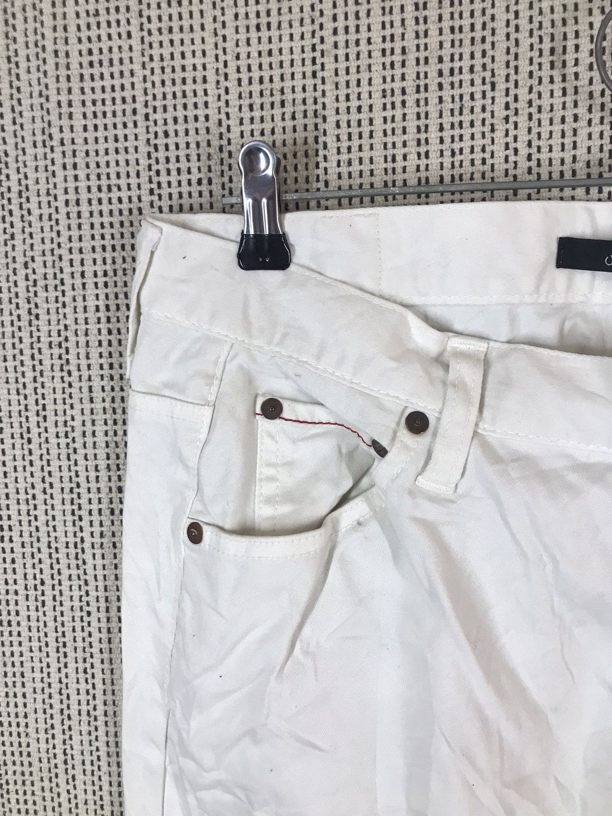 Japanese Brand × Johnbull × Vintage ‼️JOHN BULL WHITE DENIM nice design‼️ Size US 33 - 4 Thumbnail