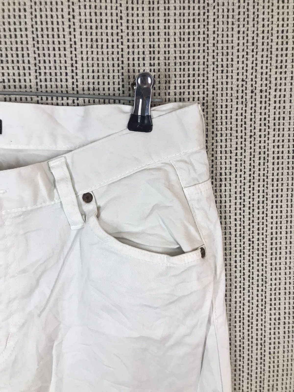 Japanese Brand × Johnbull × Vintage ‼️JOHN BULL WHITE DENIM nice design‼️ Size US 33 - 5 Thumbnail