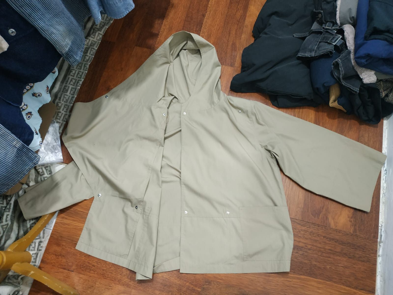 Japanese Brand Fit S to M, Albeil Parisian Asymmetrical Ring Coat Size US M / EU 48-50 / 2 - 9 Thumbnail
