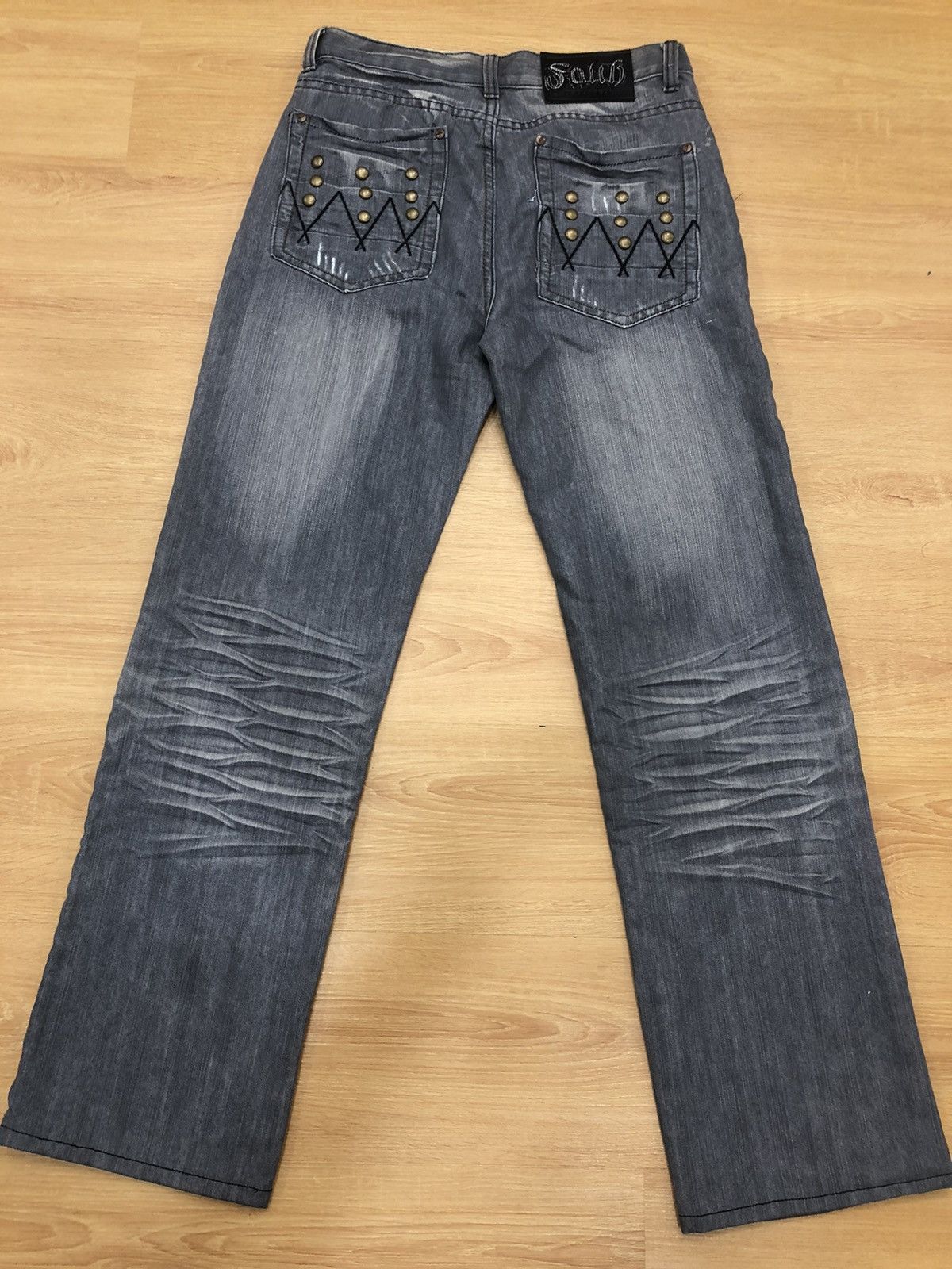 dsquared2 distressed embroidered