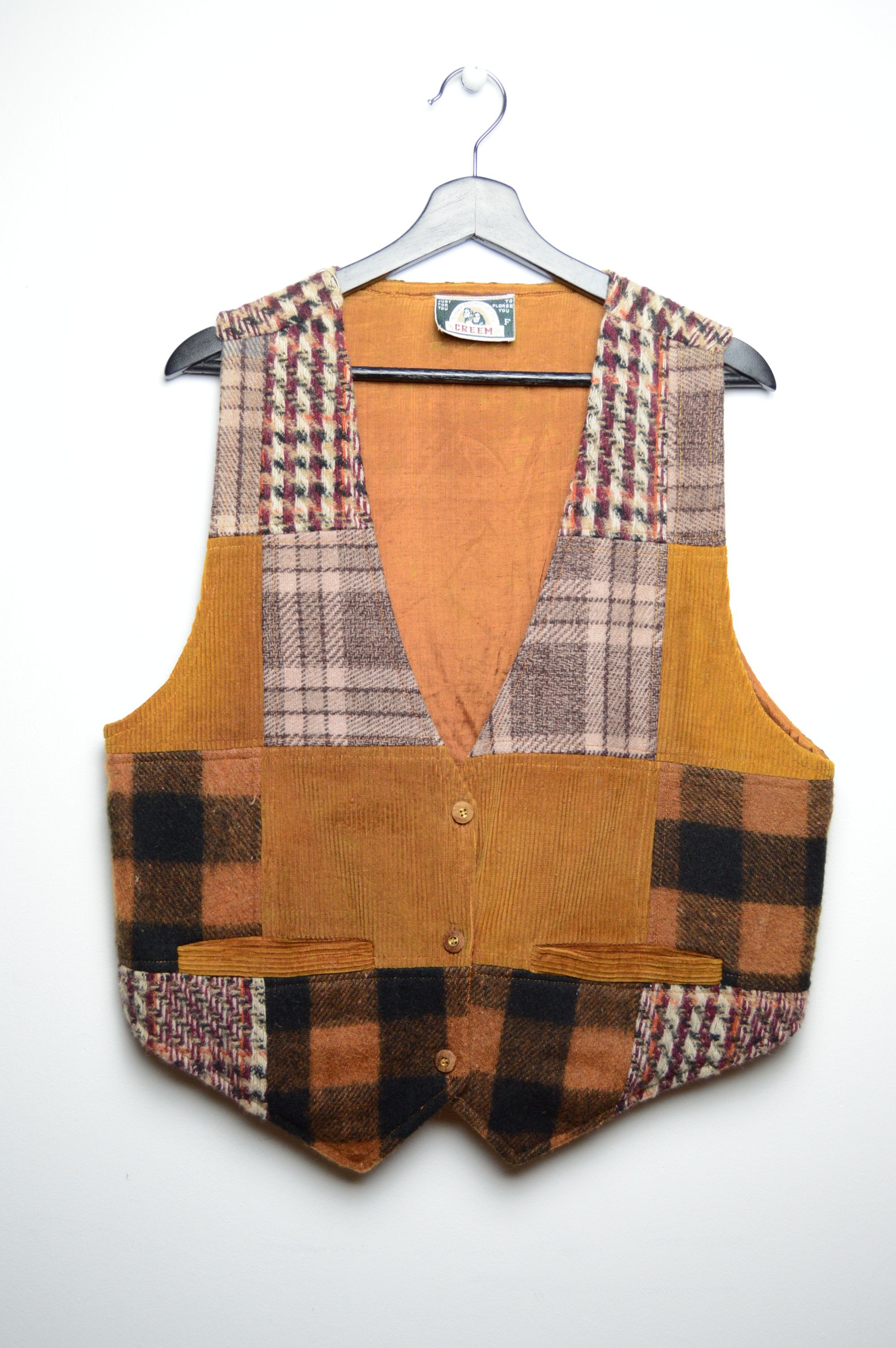 Seditionaries patchwork wool/cord vest handmade 1/1 visvim kapital Size US M / EU 48-50 / 2 - 1 Thumbnail