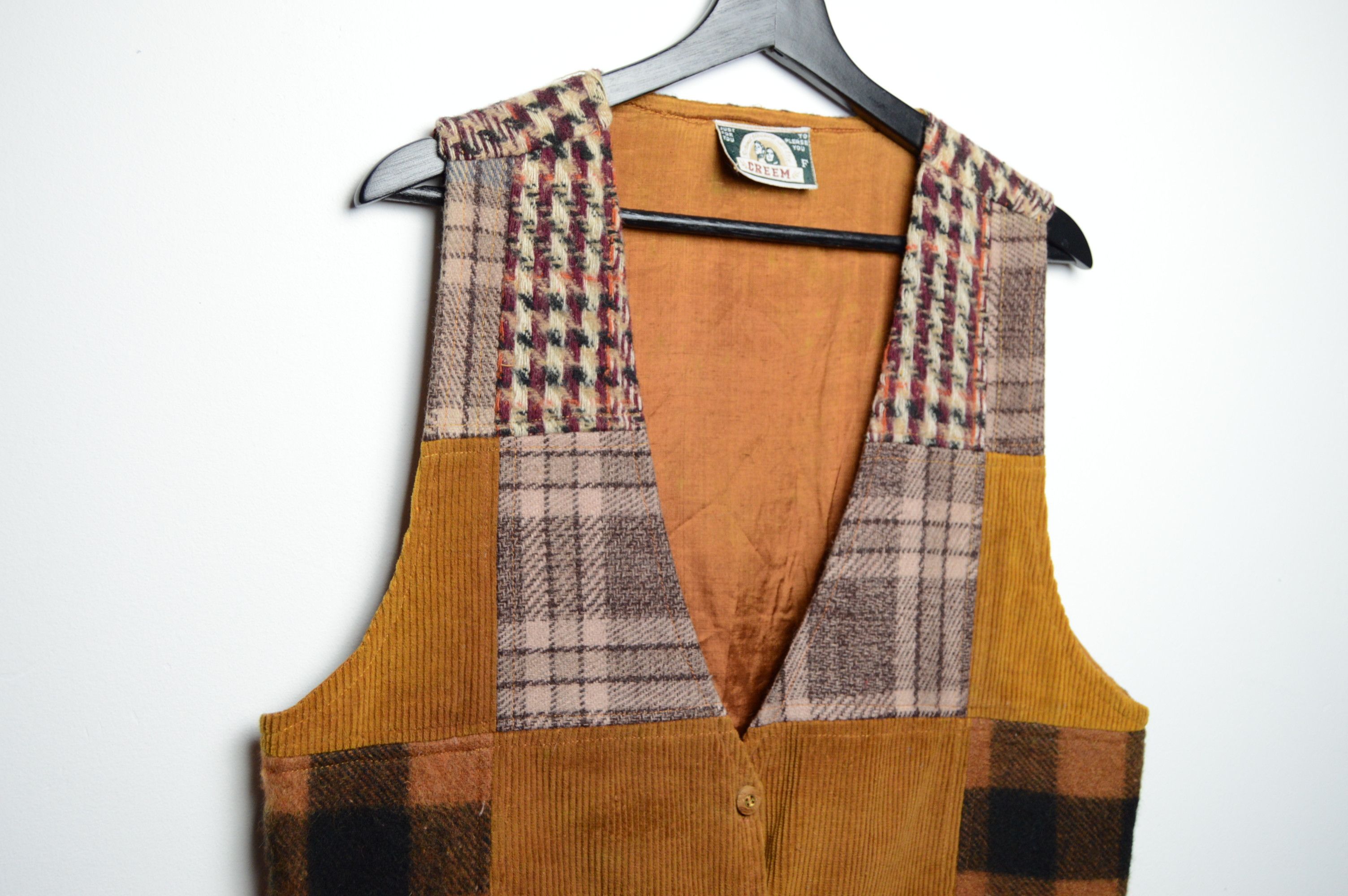 Seditionaries patchwork wool/cord vest handmade 1/1 visvim kapital Size US M / EU 48-50 / 2 - 2 Thumbnail