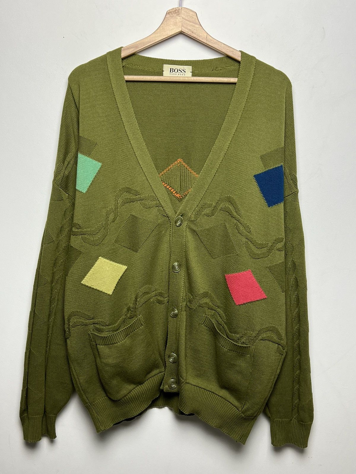 Hugo Boss hugo boss archive cardigan vintage abstract Size US XL / EU 56 / 4 - 2 Thumbnail
