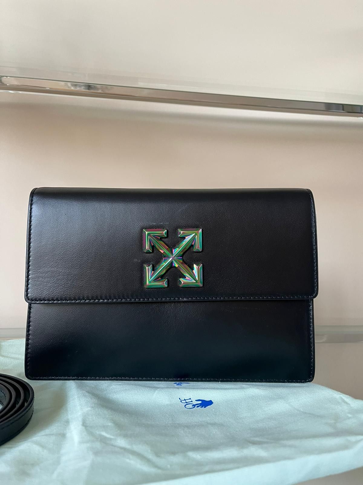 Off-White o1rshd1 Shoulder Bag With Iridescent Arrows in Black Size ONE SIZE - 2 Thumbnail