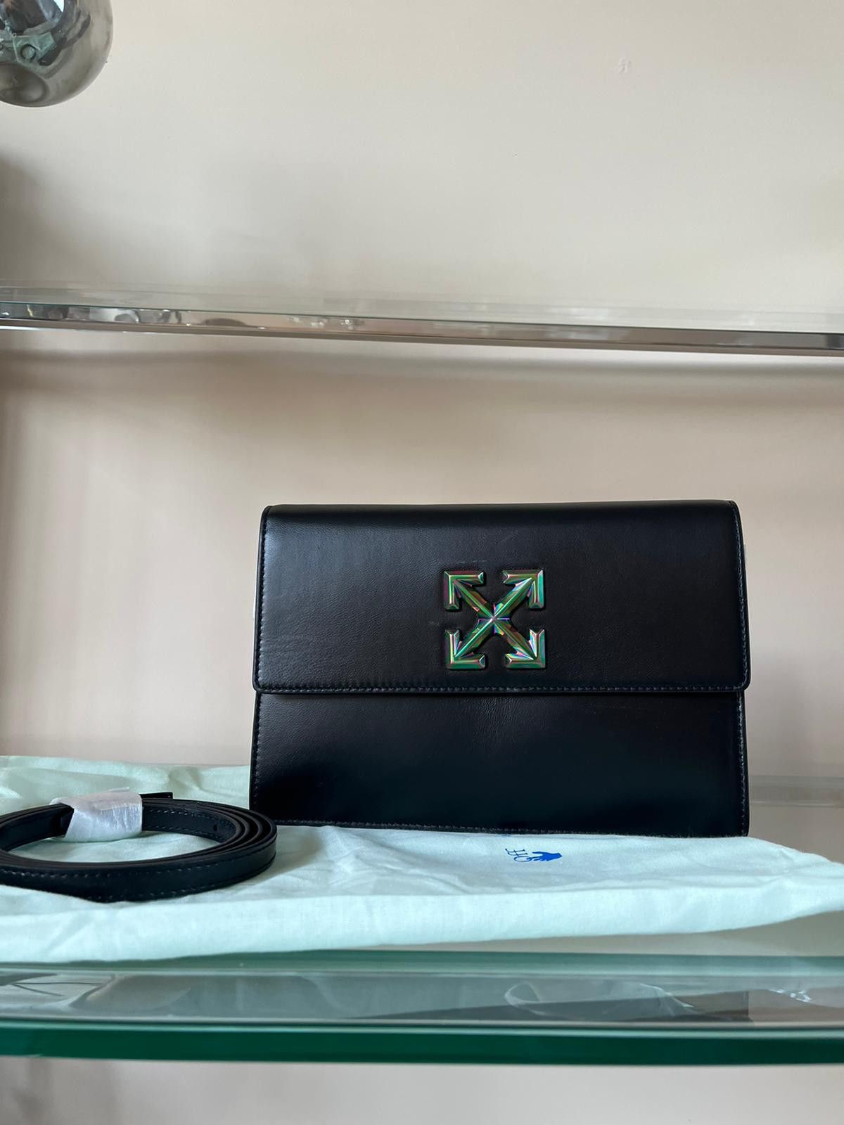 Off-White o1rshd1 Shoulder Bag With Iridescent Arrows in Black Size ONE SIZE - 10 Thumbnail