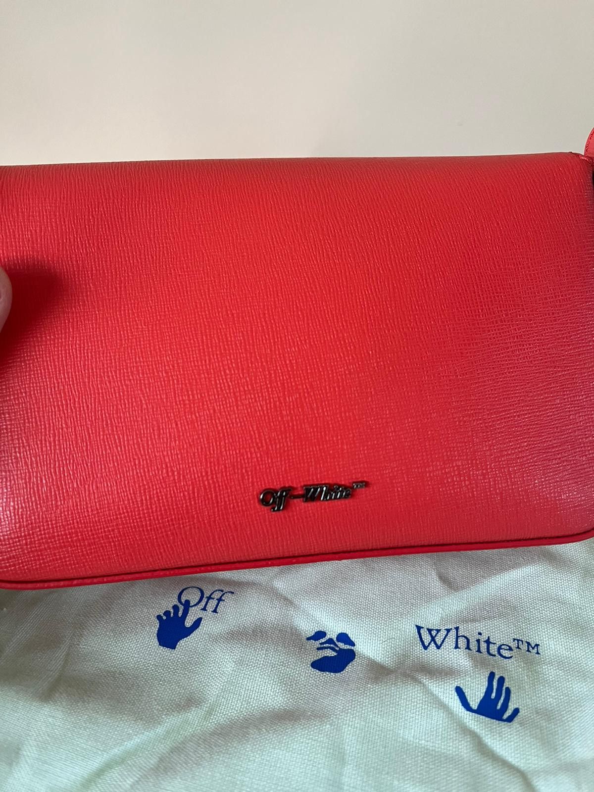 Off-White o1rshd1 SS20 Logo Medium Binder Clip Bag in Red Size ONE SIZE - 7 Thumbnail