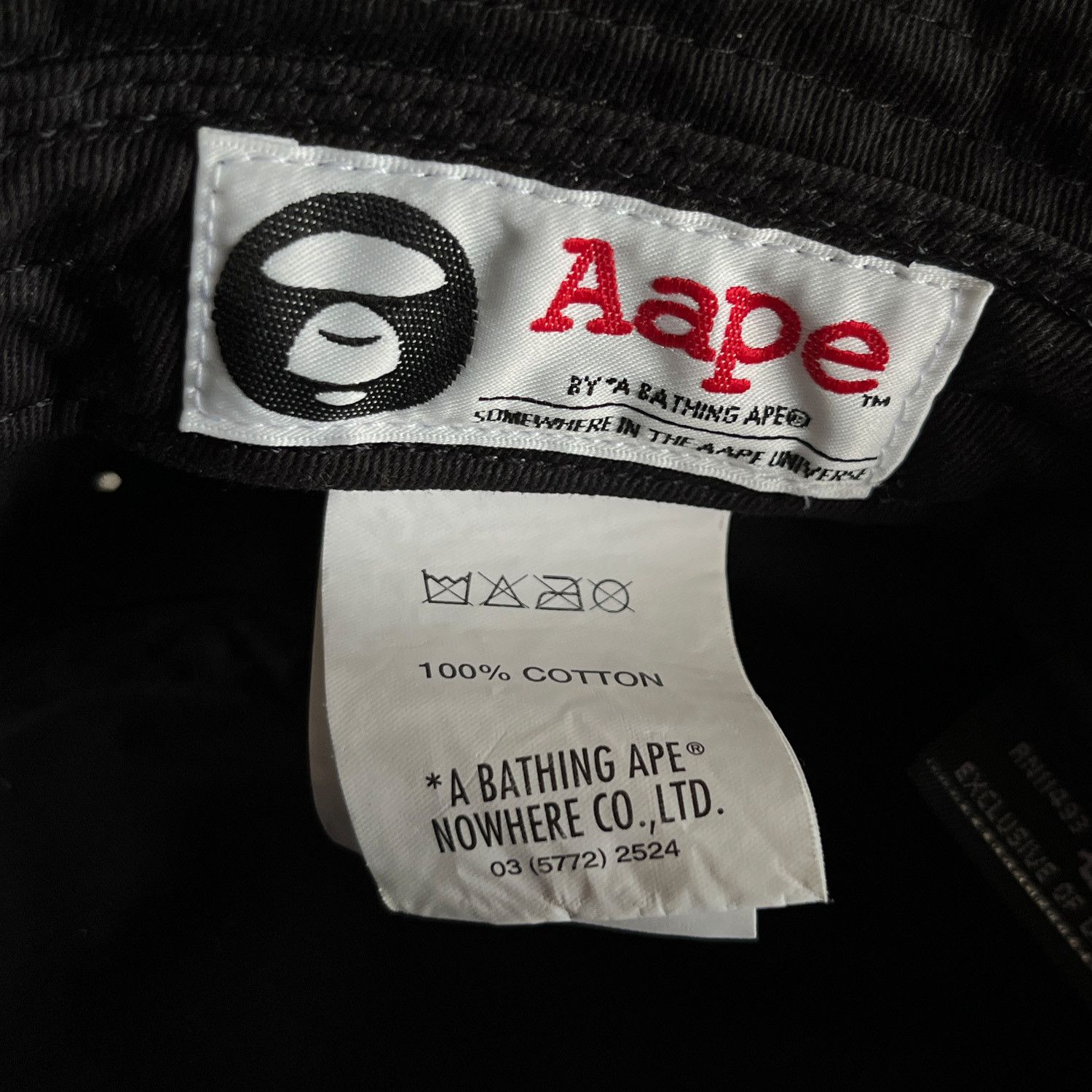 Aape AAPE by A Bathing Ape Script Logo Bucket Cap Size ONE SIZE - 6 Thumbnail