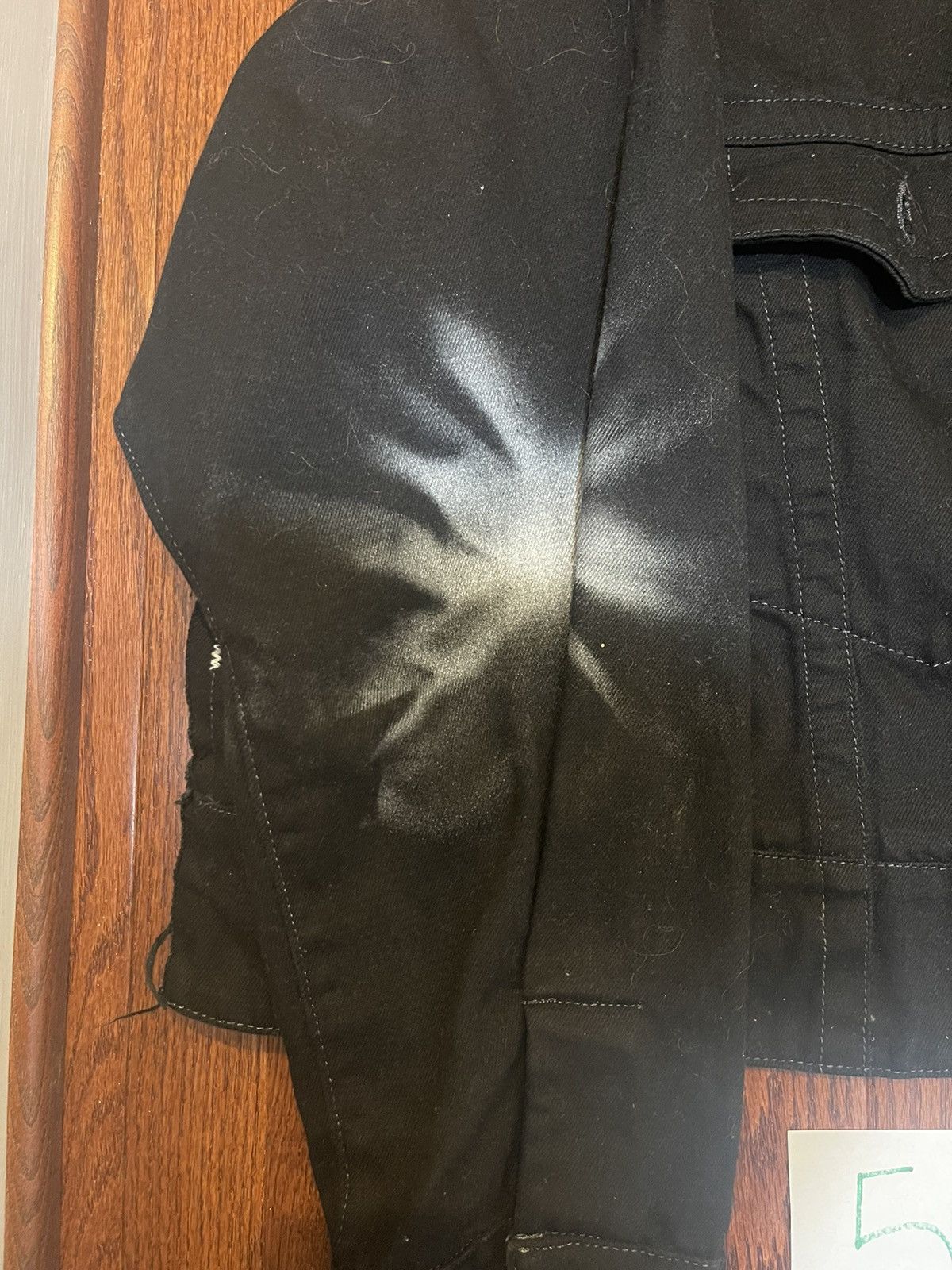 Off-White Off White C/o Virgil Abloh Offf Beige Black Denim Jacket Size US M / EU 48-50 / 2 - 3 Thumbnail