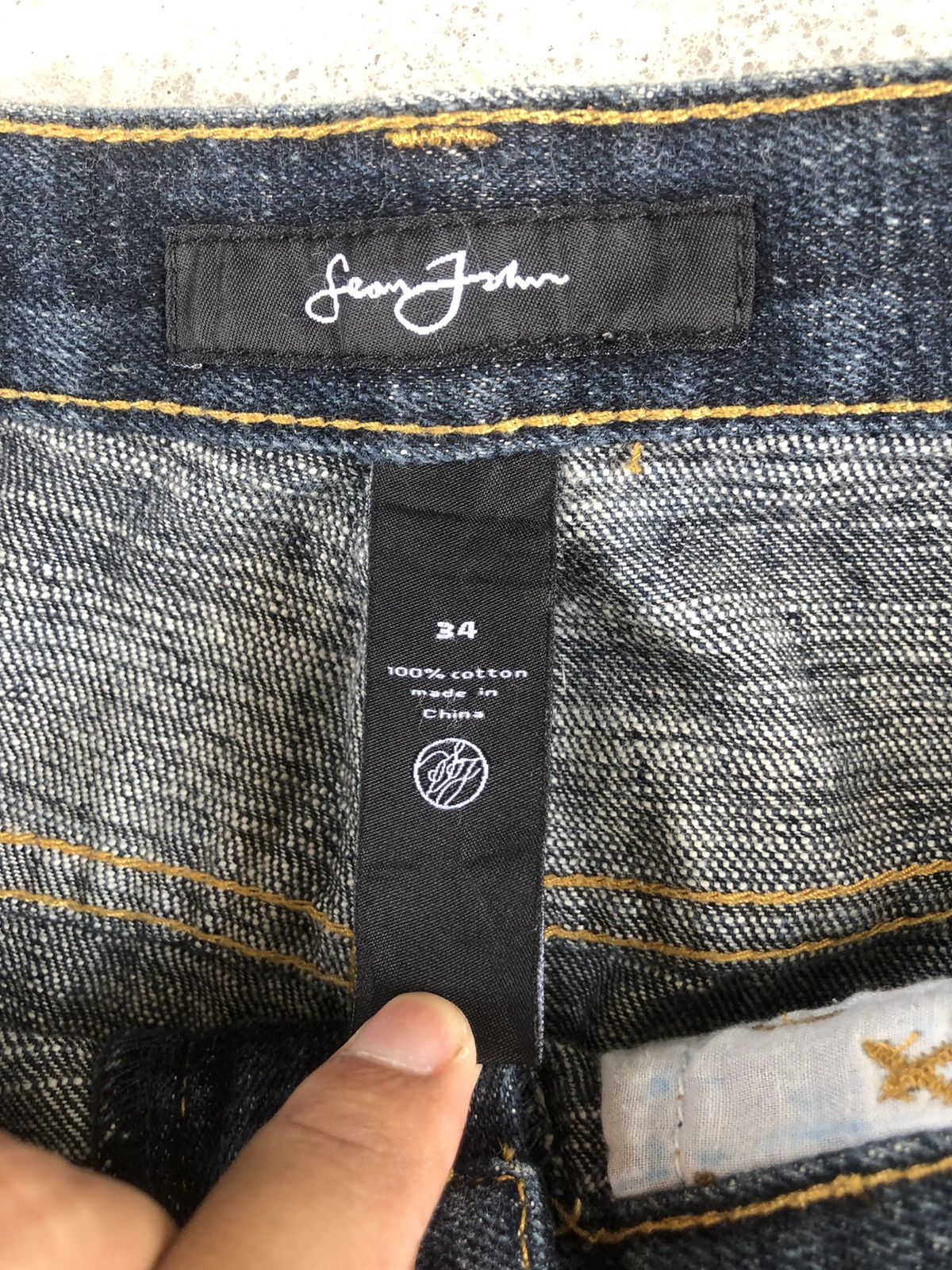 Sean John Sean John Embroidered Jeans Distressed Jeans Size US 34 / EU 50 - 18 Thumbnail