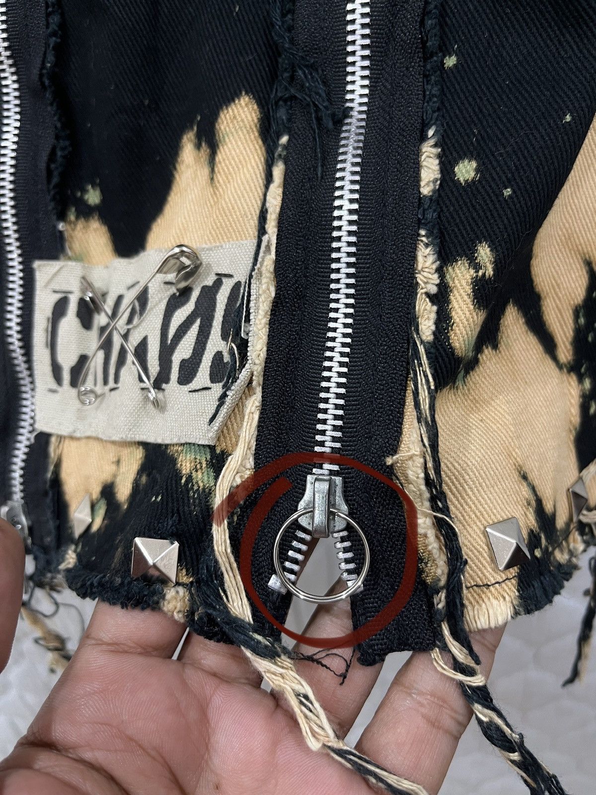 Japanese Brand (Ggg). RARE SEXY DYNAMITE PUNK SKIRT Size 26" / US 2 / IT 38 - 9 Thumbnail