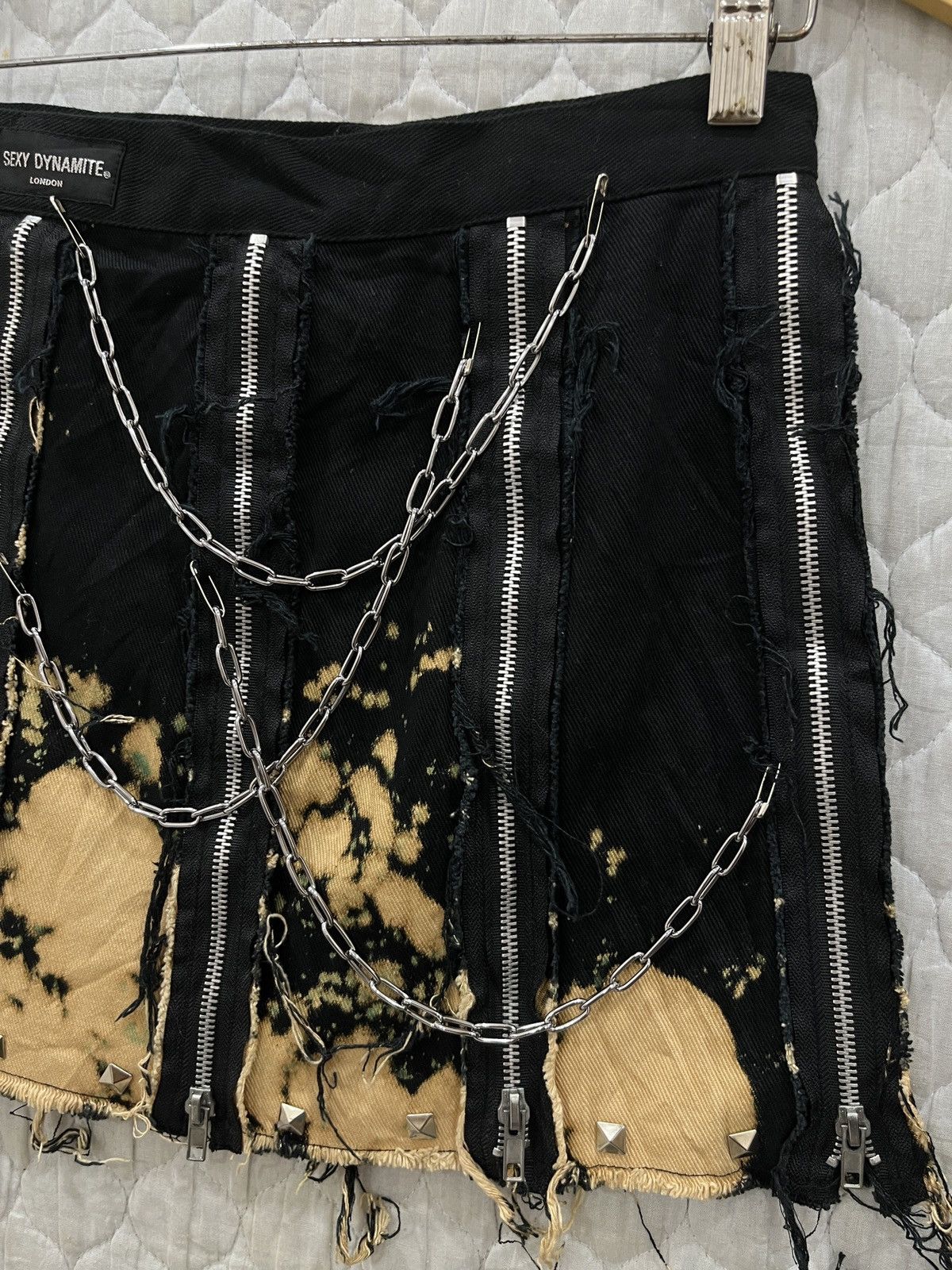 Japanese Brand (Ggg). RARE SEXY DYNAMITE PUNK SKIRT Size 26" / US 2 / IT 38 - 11 Thumbnail