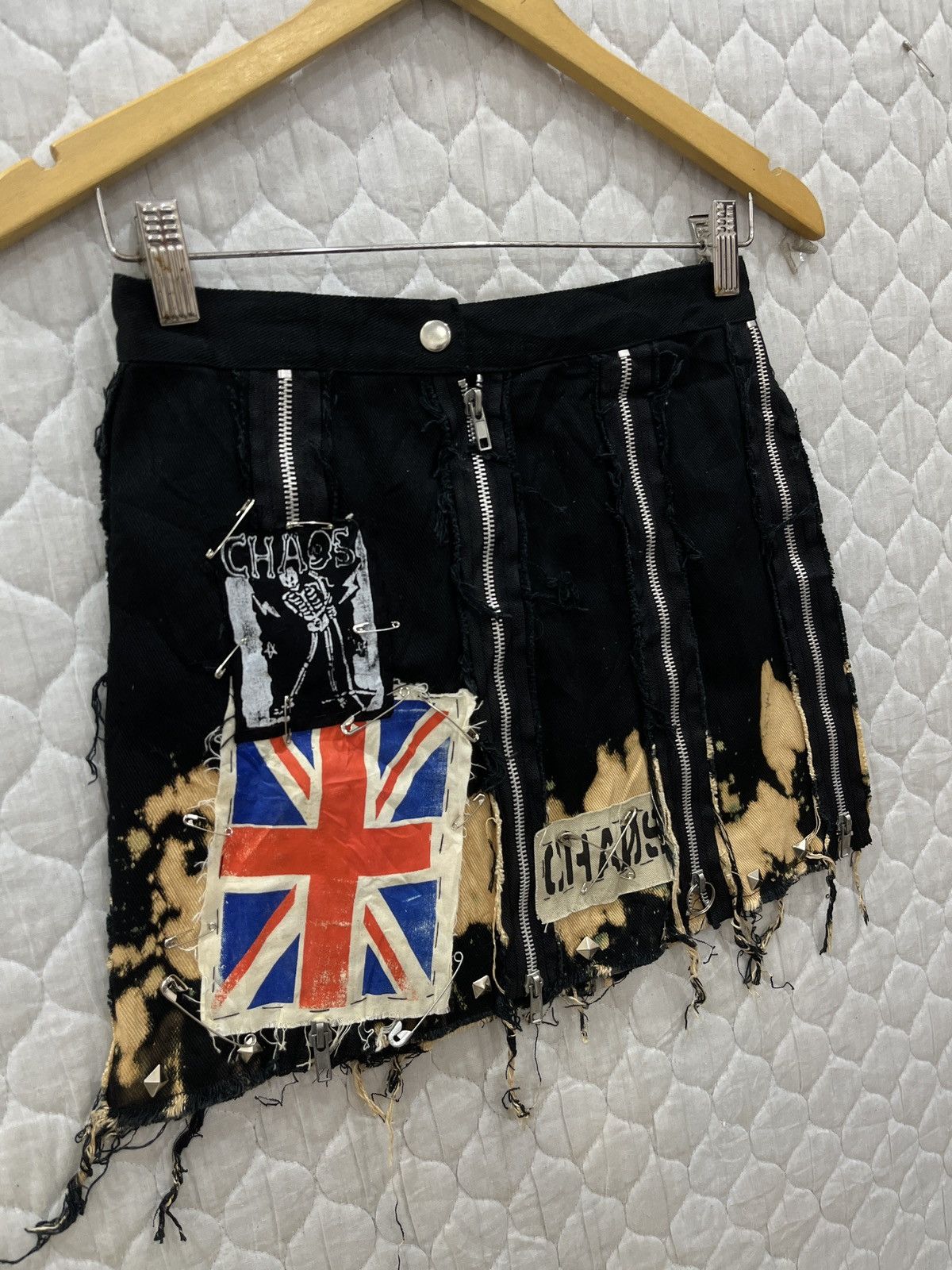 Japanese Brand (Ggg). RARE SEXY DYNAMITE PUNK SKIRT Size 26" / US 2 / IT 38 - 5 Thumbnail