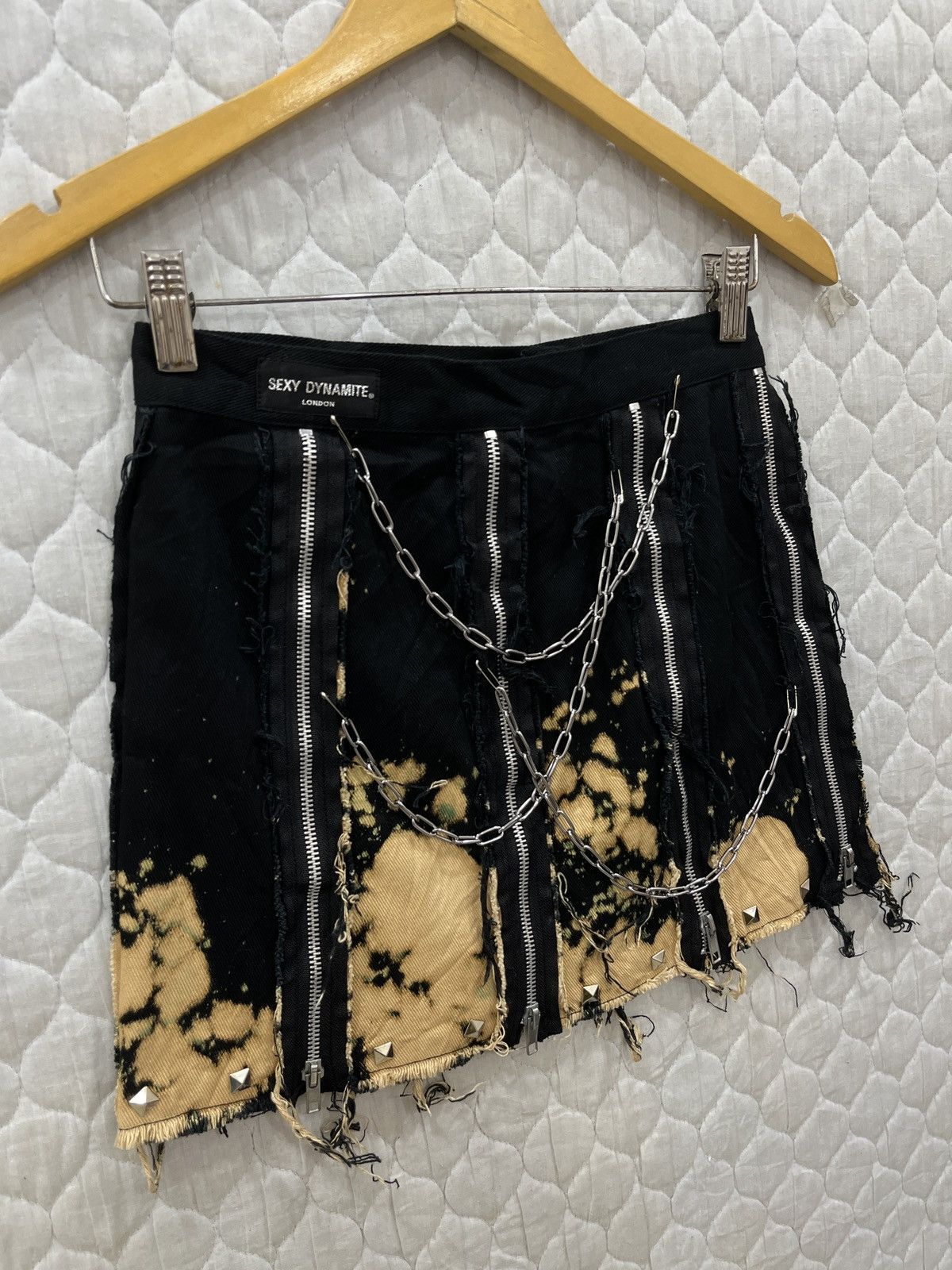 Japanese Brand (Ggg). RARE SEXY DYNAMITE PUNK SKIRT Size 26" / US 2 / IT 38 - 4 Thumbnail