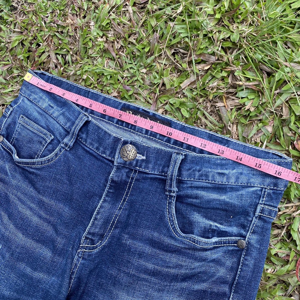 Japanese Brand Vintage Skulls Pasta Denim ERD GRUNGE CHROME Pant Size US 33 - 10 Thumbnail